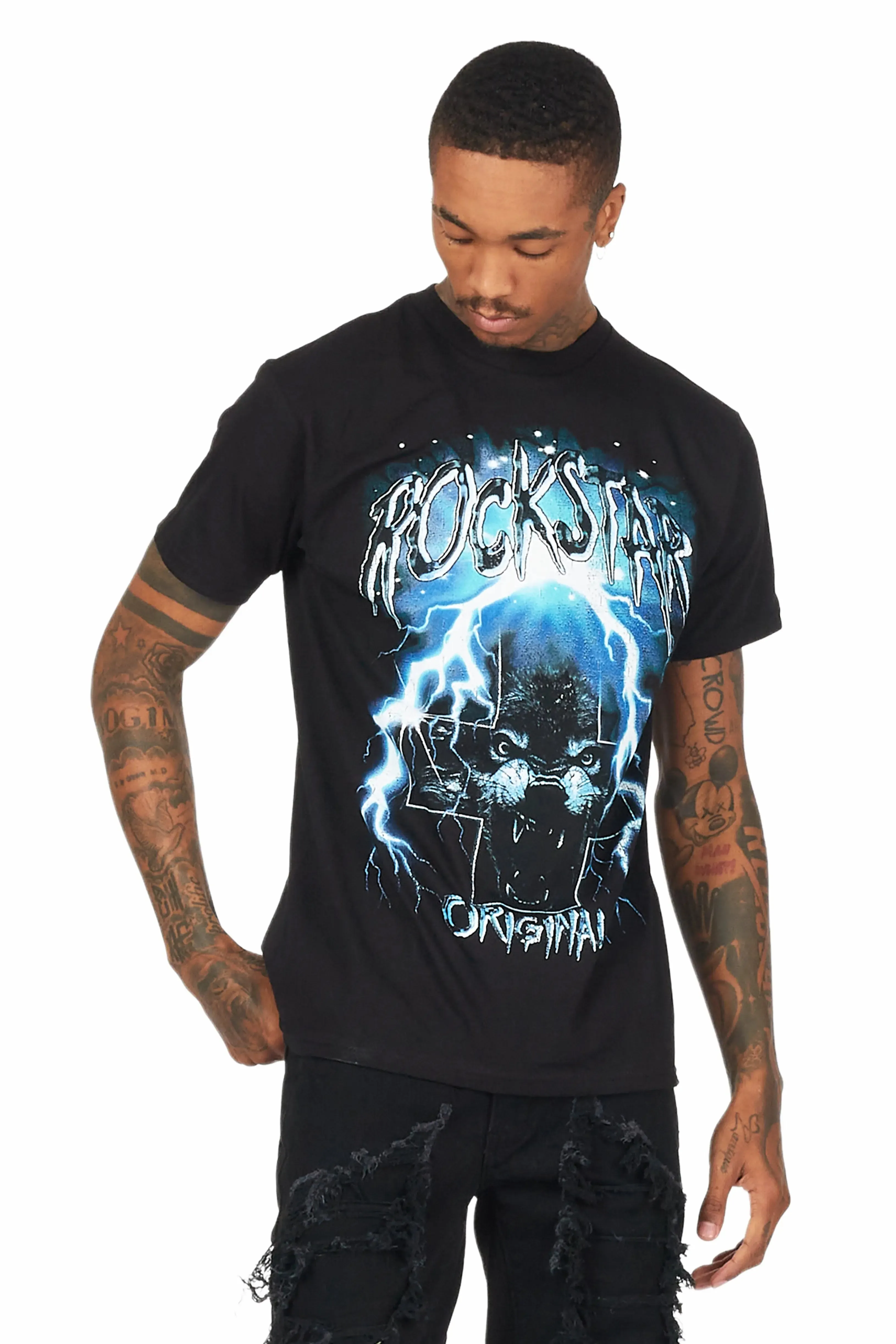 Bolk Black Graphic T-Shirt sold by Rockstar Original product image thumbnail 4