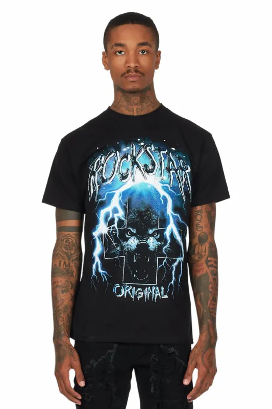 Bolk Black Graphic T-Shirt sold by Rockstar Original