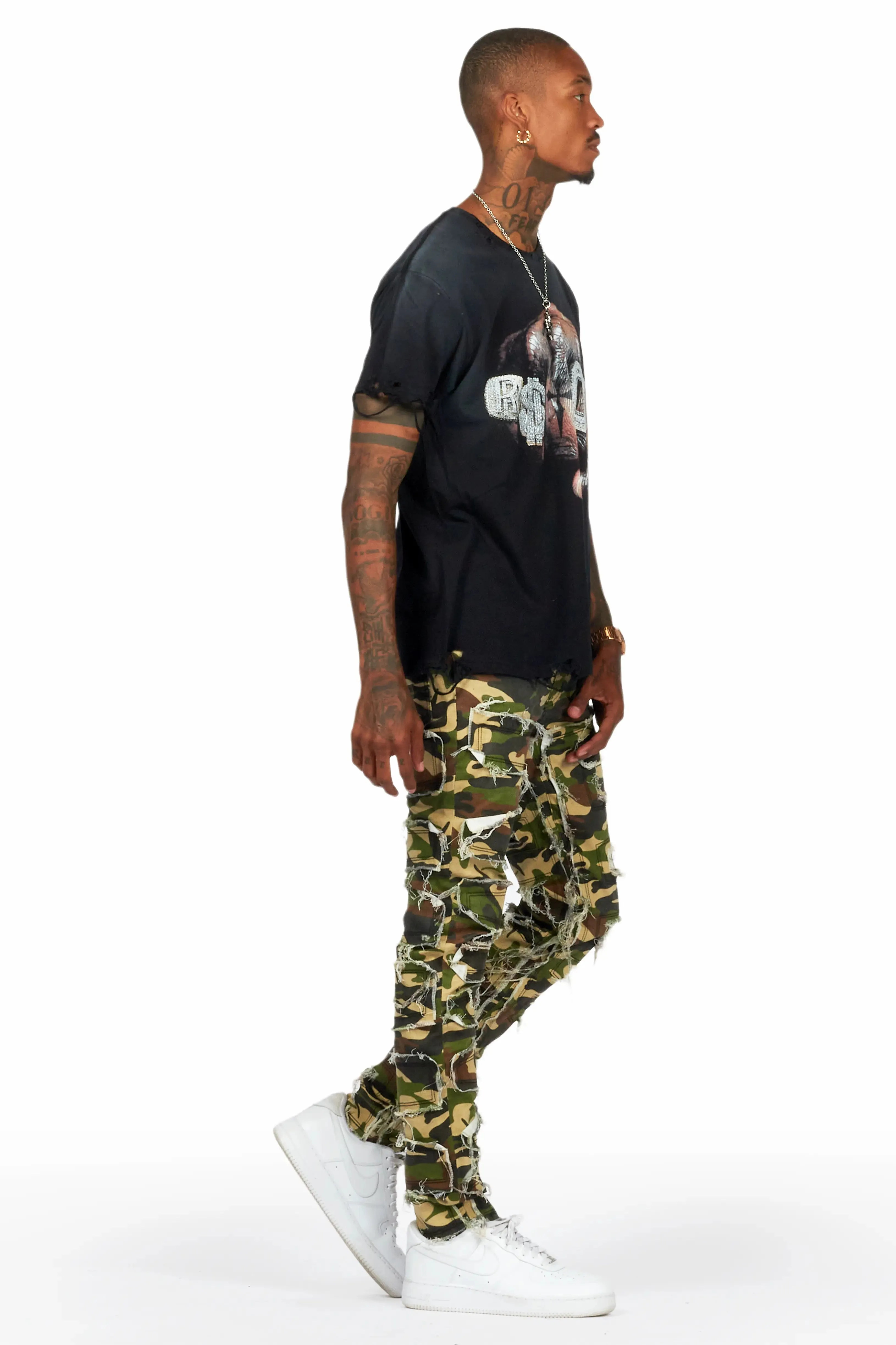Shake Faded Camo Slim Fit Jean sold by Rockstar Original product image thumbnail 4