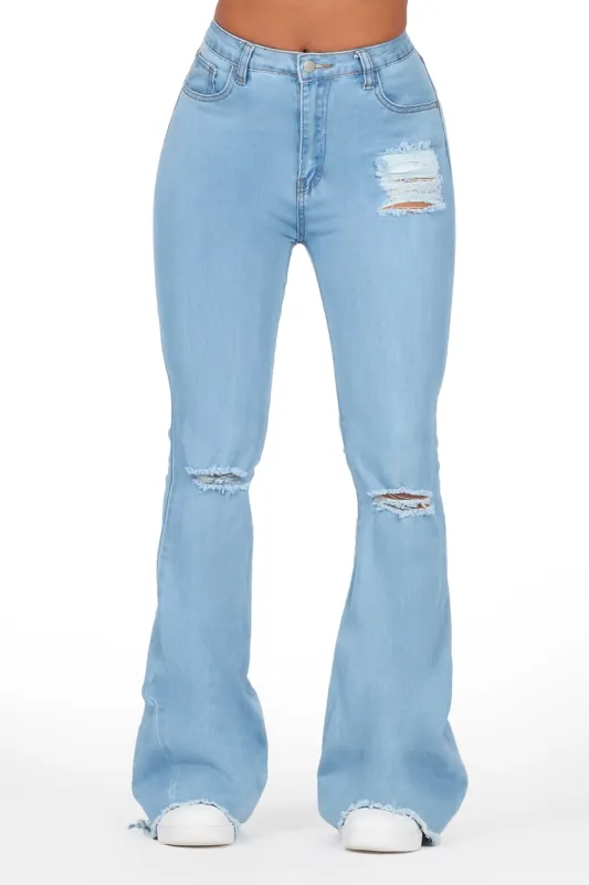 Neeya Light Wash Flare Jean sold by Rockstar Original