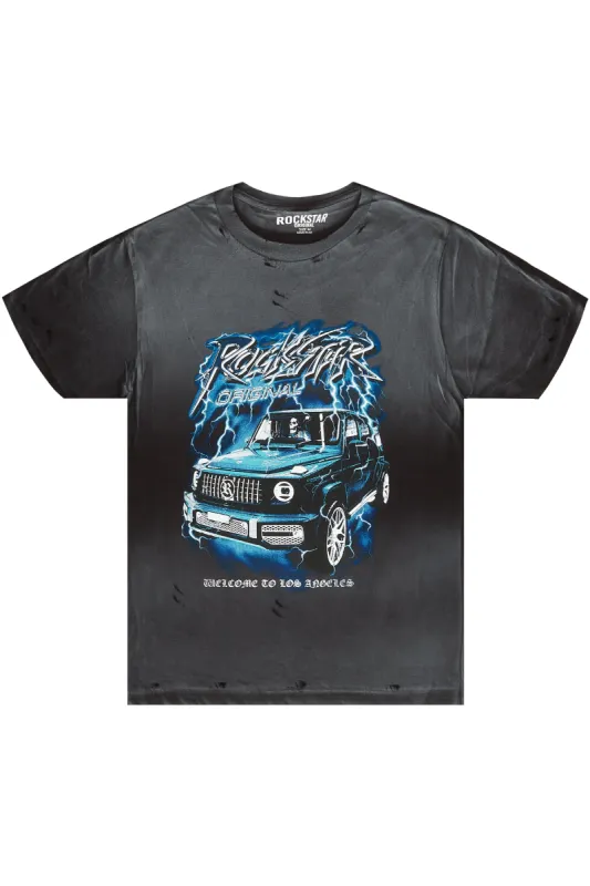 Hai Black Graphic T-Shirt sold by Rockstar Original