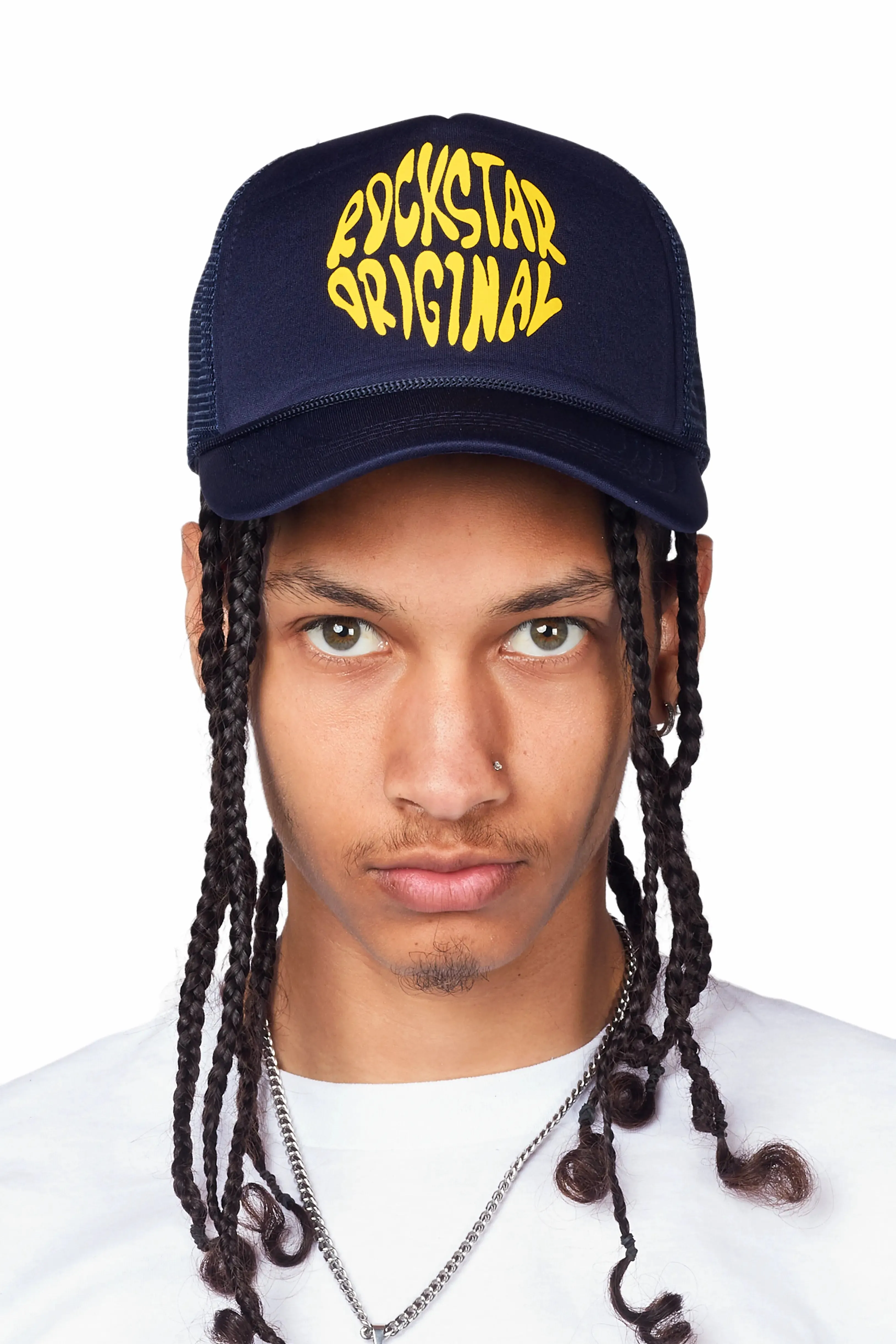 Neron Navy Graphic Trucker Hat sold by Rockstar Original product image thumbnail 2