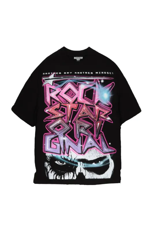 Tikiara Black Mega Oversized T-Shirt sold by Rockstar Original