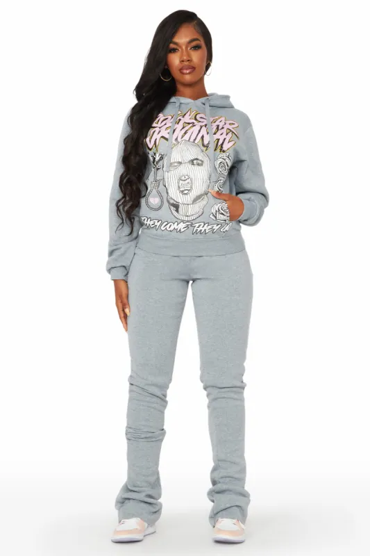 Kila Heather Grey Super Stacked Trackset sold by Rockstar Original