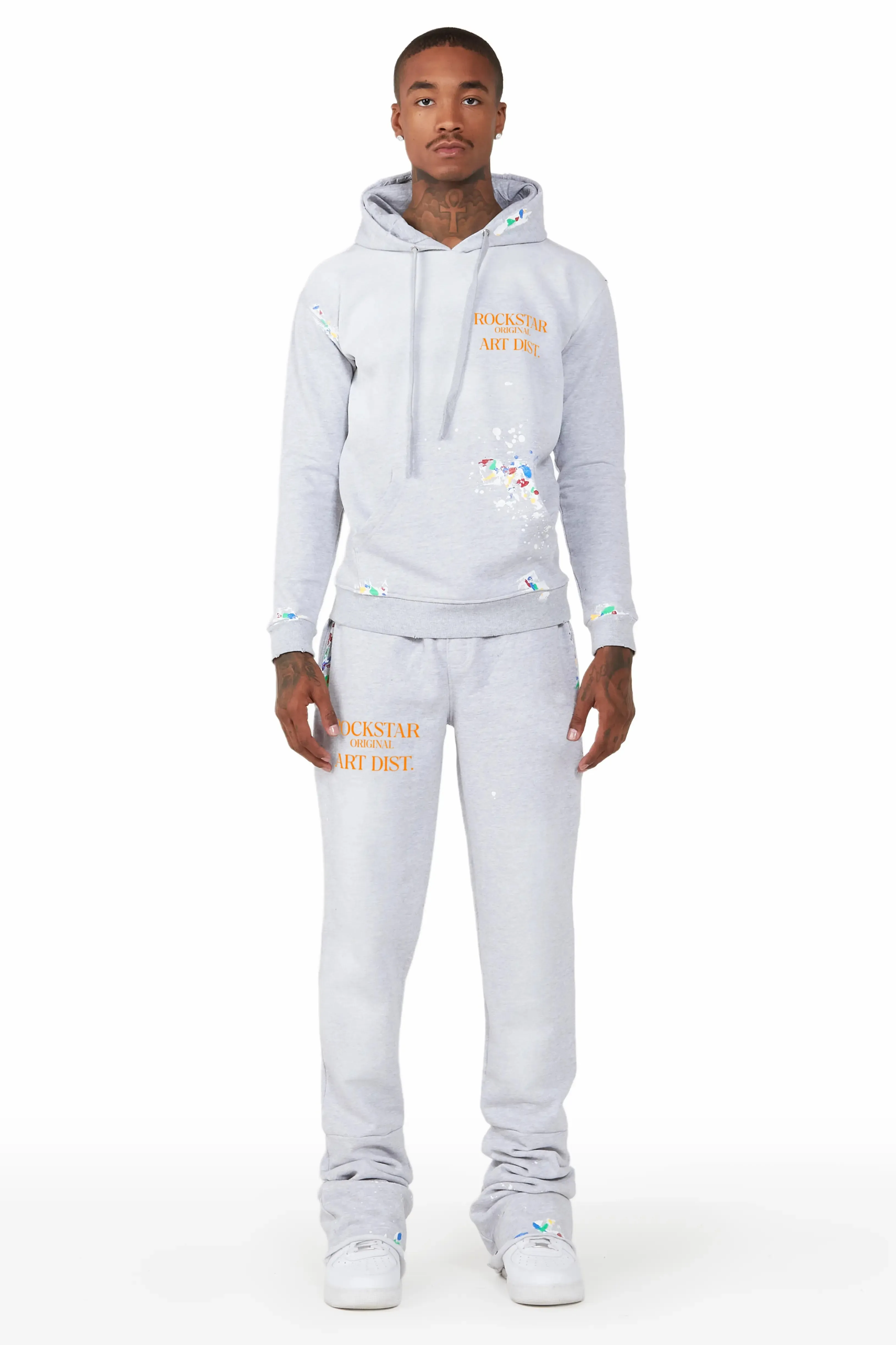 Rockstar Art Dist. Grey/Orange Super Stacked Track Set sold by Rockstar Original