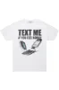 Textme White Graphic T-Shirt sold by Rockstar Original