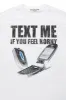 Textme White Graphic T-Shirt sold by Rockstar Original