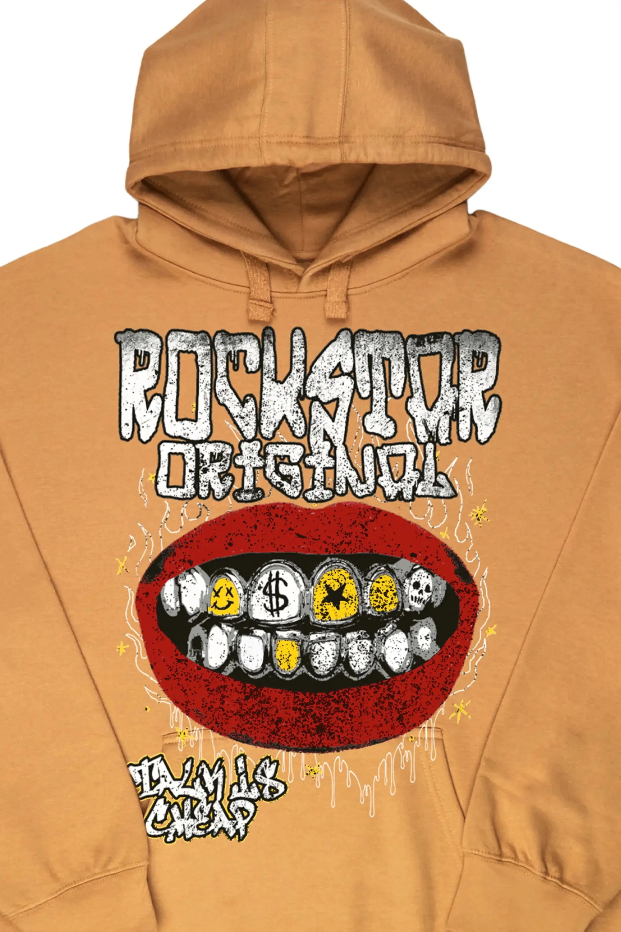 Kizzma Beige Graphic Hoodie sold by Rockstar Original product image thumbnail 3