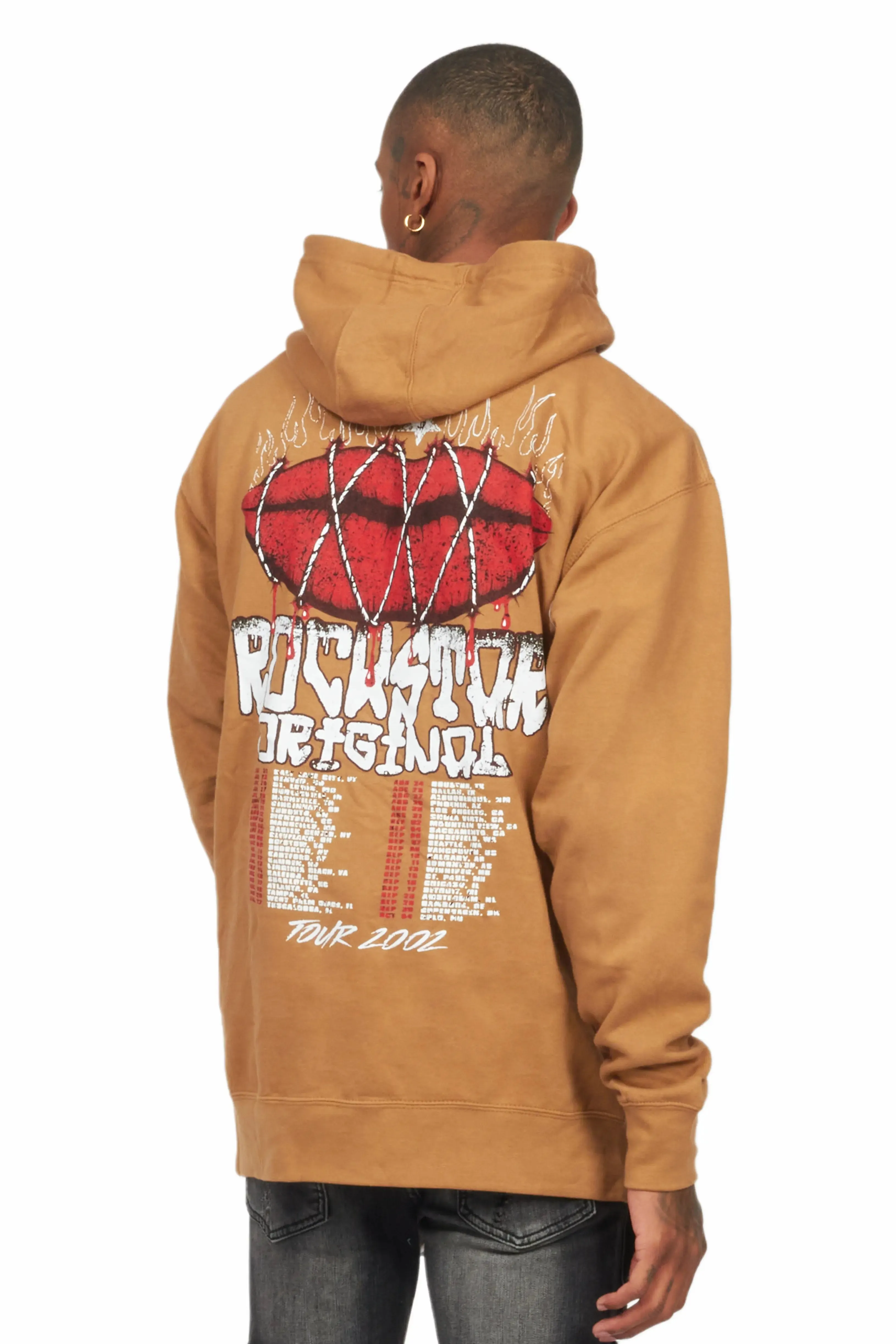 Kizzma Beige Graphic Hoodie sold by Rockstar Original product image thumbnail 4