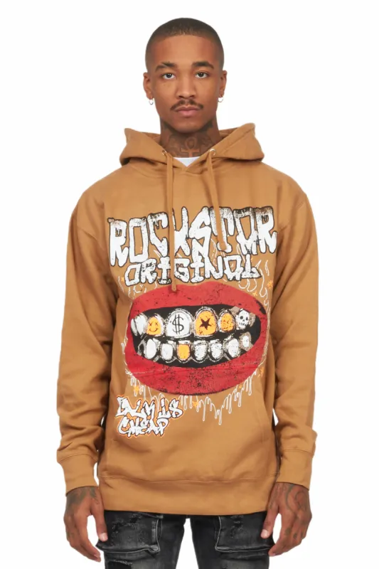 Kizzma Beige Graphic Hoodie sold by Rockstar Original