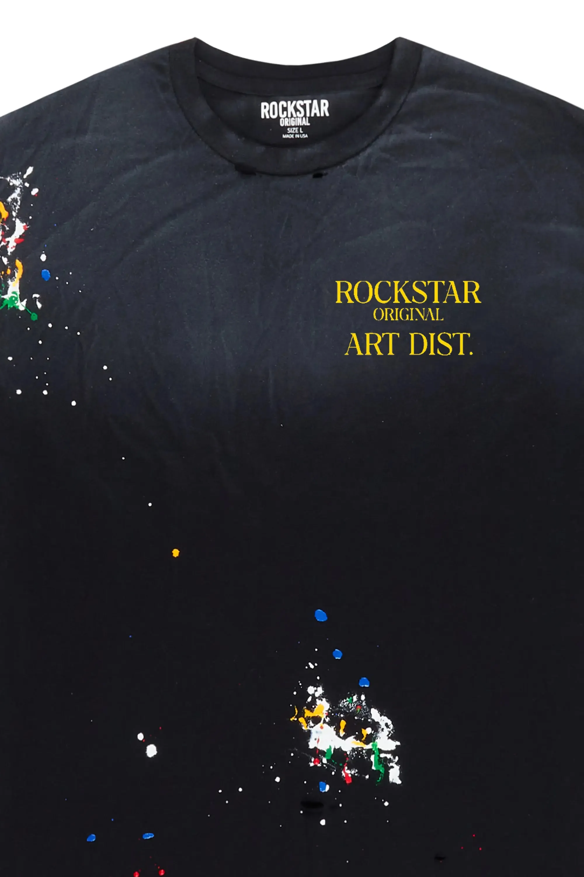 Palmer Black/Yellow Graphic T-Shirt sold by Rockstar Original product image thumbnail 2