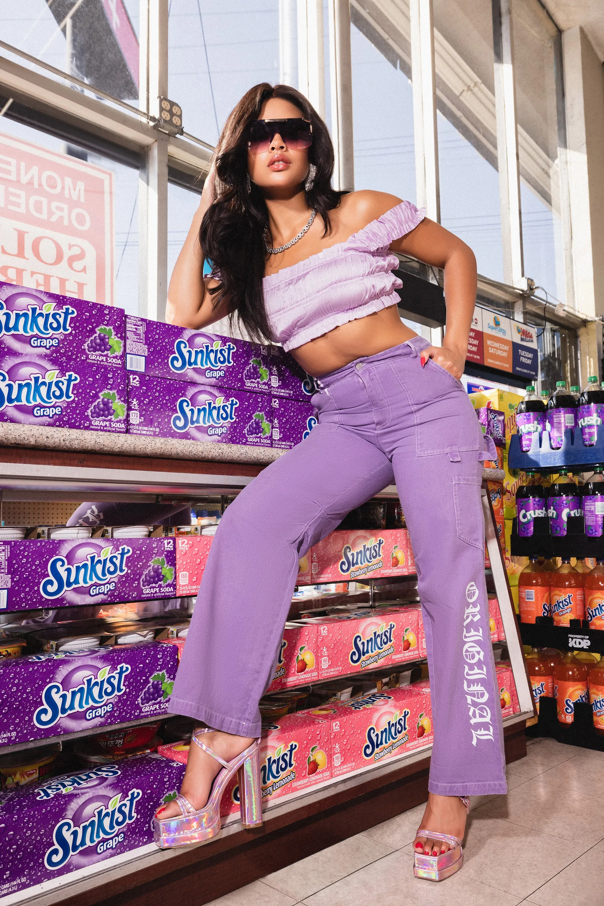 Jaliyah Crop Tank-Lavender sold by Rockstar Original product image thumbnail 3