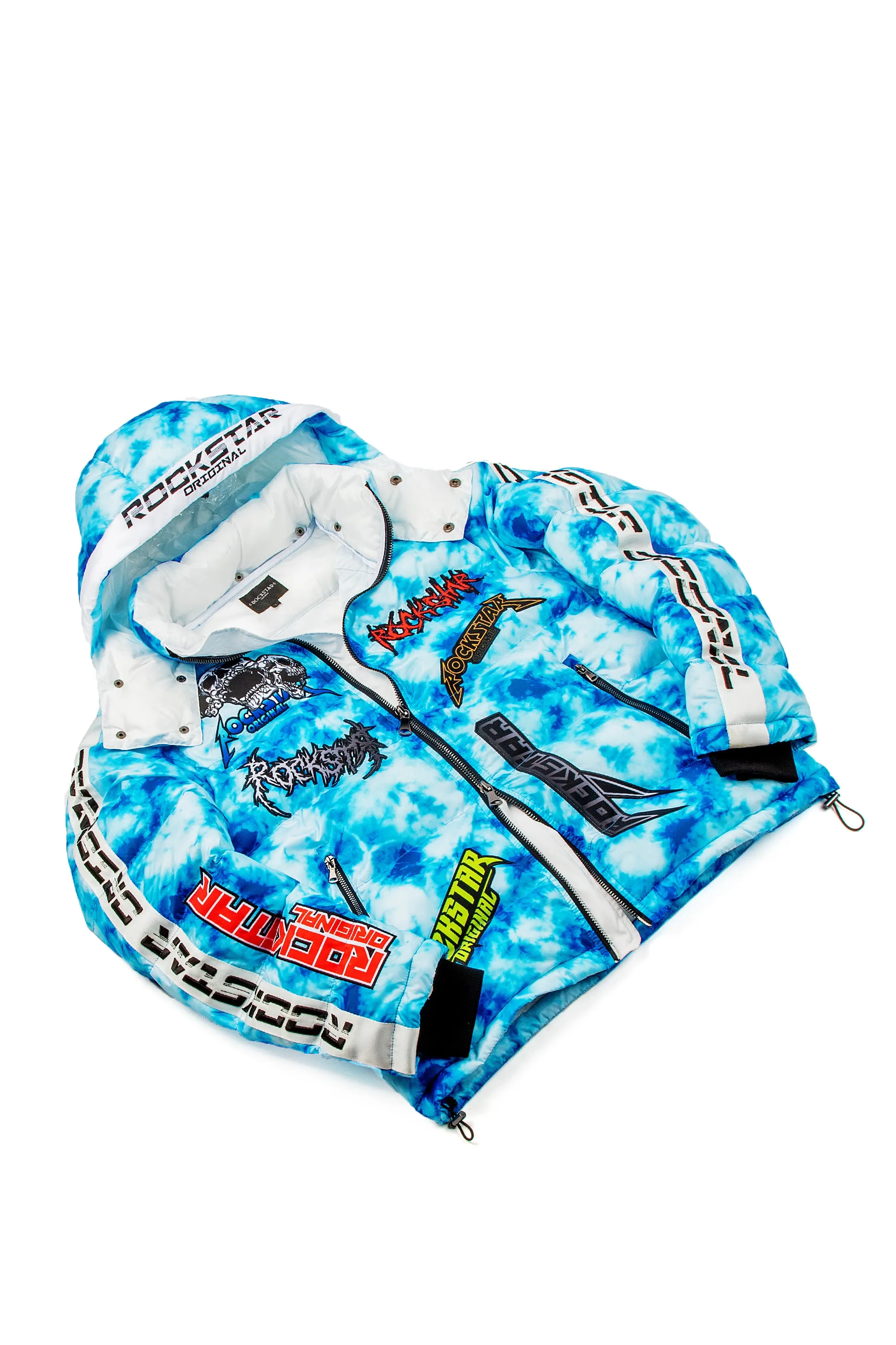 Giovan Puffer Jacket- Blue sold by Rockstar Original product image thumbnail 3