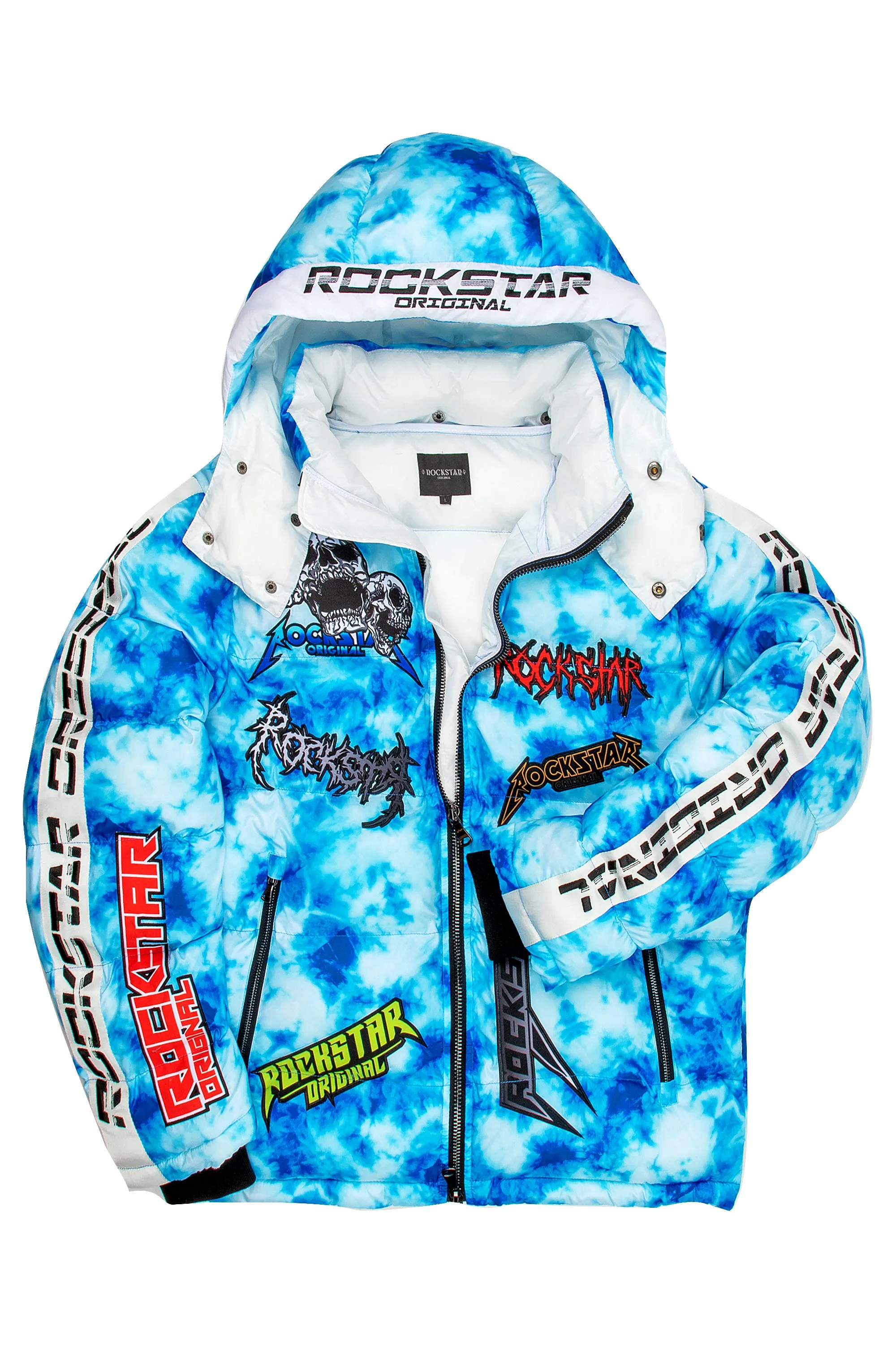 Giovan Puffer Jacket- Blue sold by Rockstar Original product image thumbnail 2