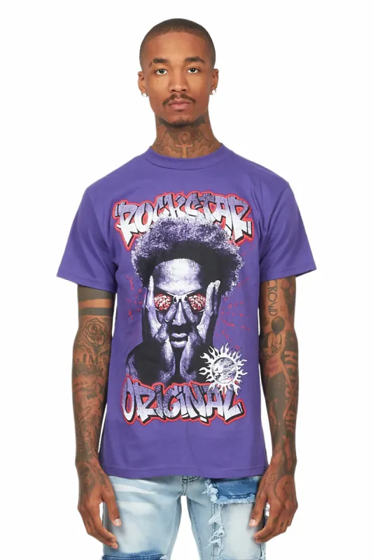 Acke Purple Graphic T-Shirt sold by Rockstar Original