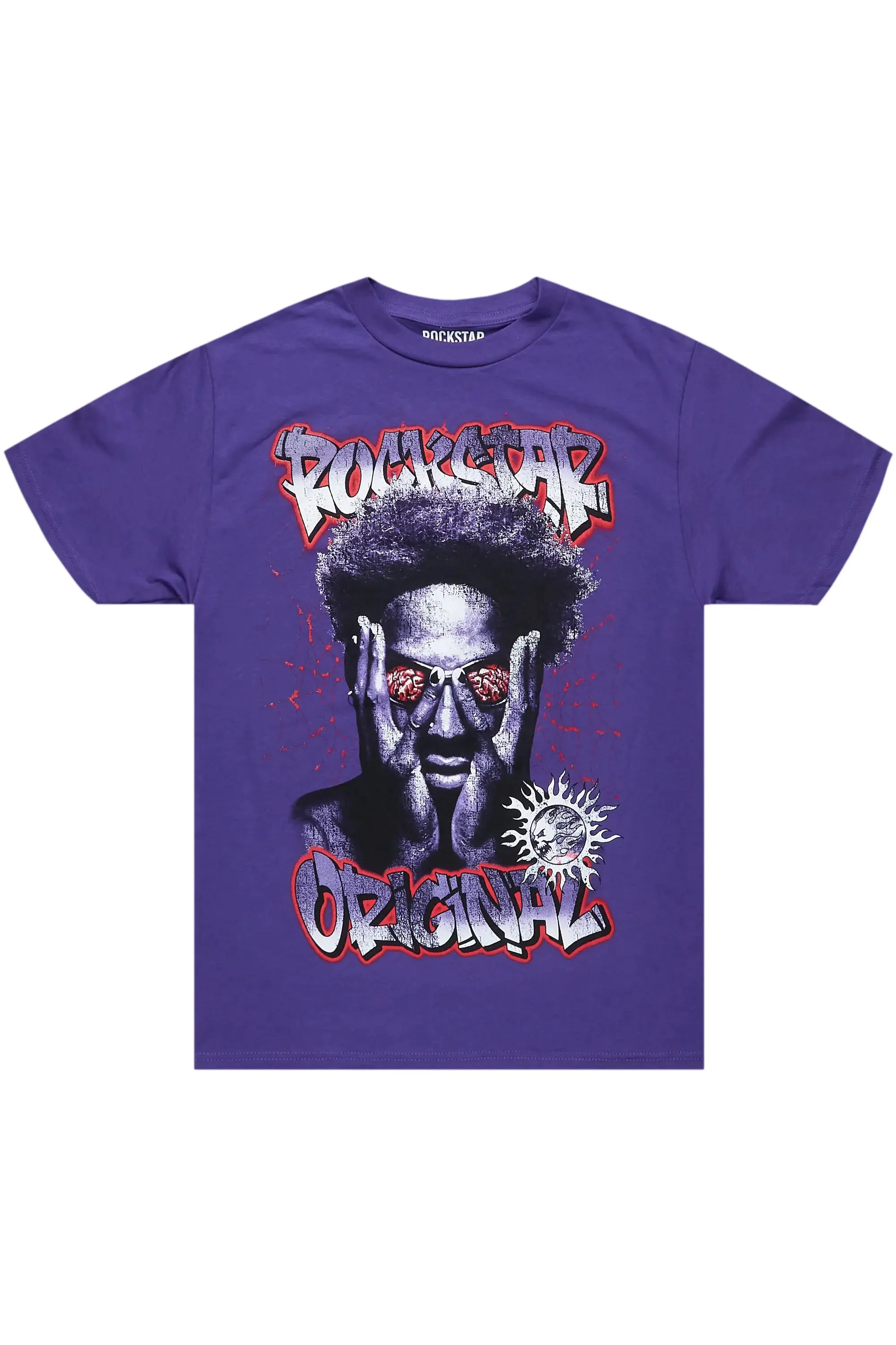 Acke Purple Graphic T-Shirt sold by Rockstar Original product image thumbnail 2