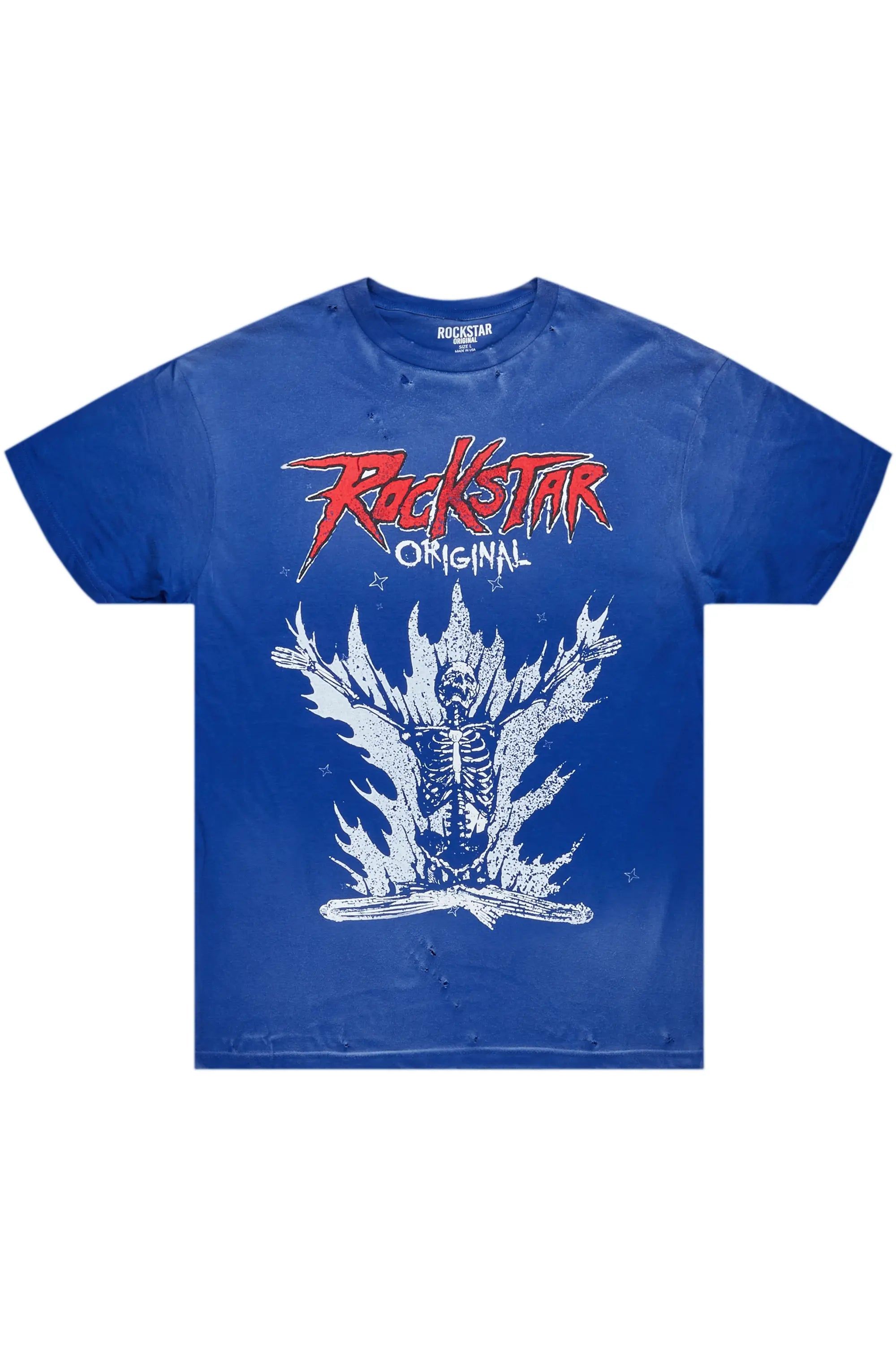 Gaston Royal Blue Graphic T-Shirt sold by Rockstar Original