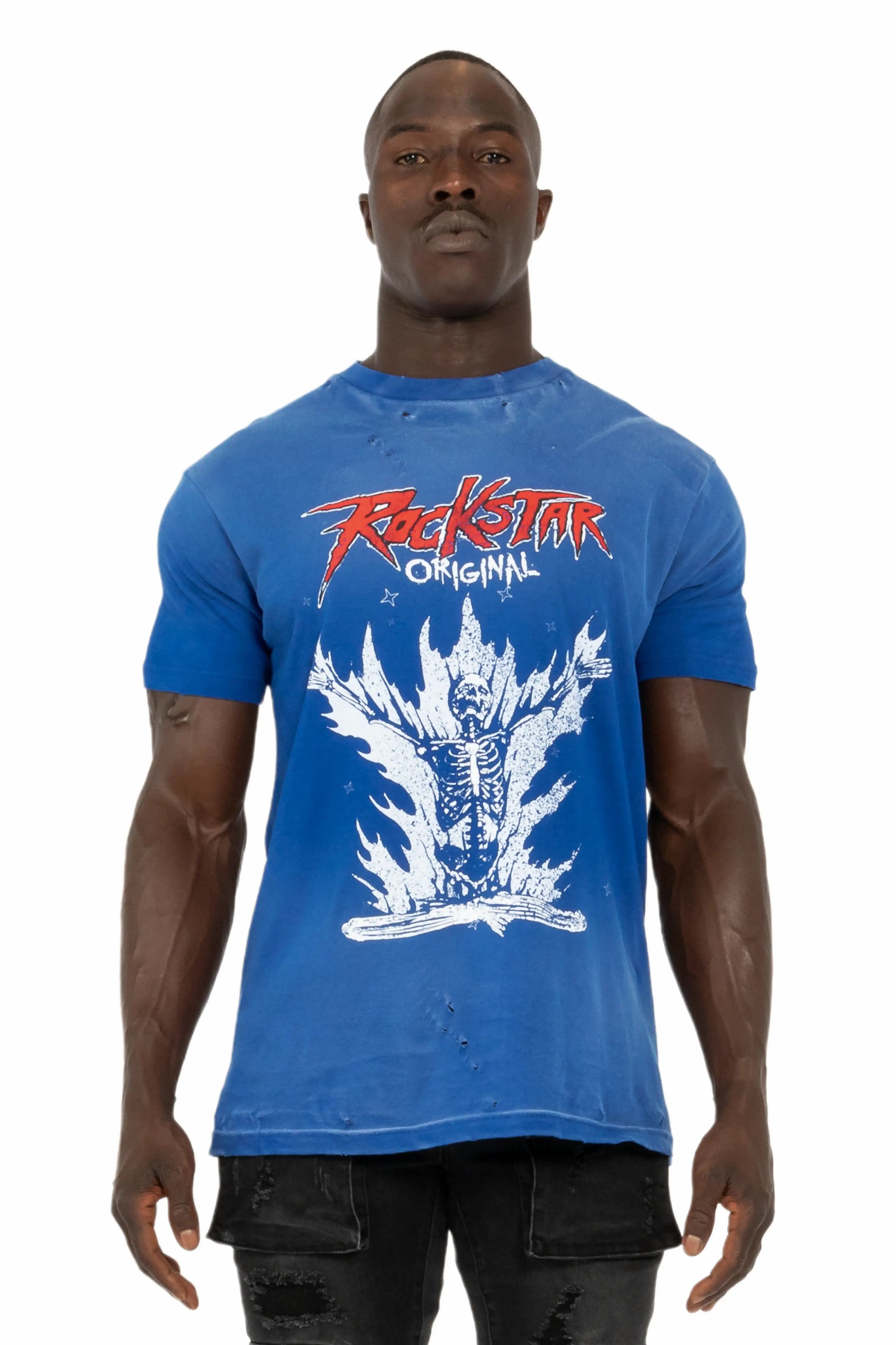 Gaston Royal Blue Graphic T-Shirt sold by Rockstar Original product image thumbnail 2