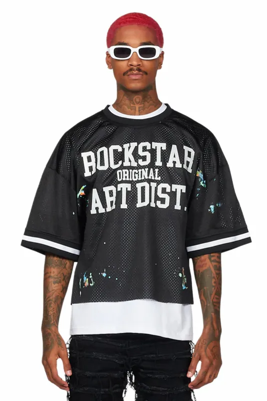 Carillo Black Graphic Mesh Jersey sold by Rockstar Original