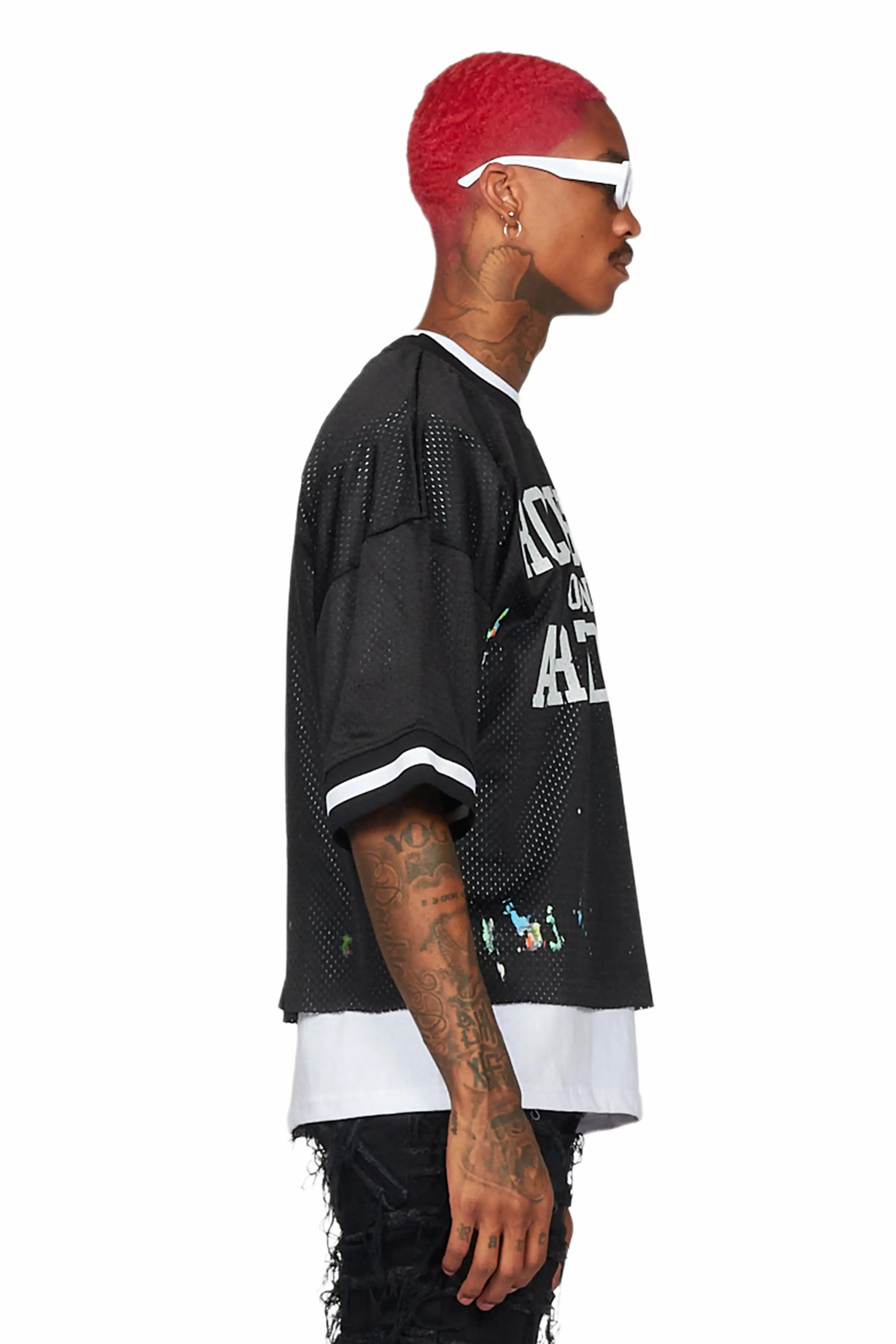 Carillo Black Graphic Mesh Jersey sold by Rockstar Original product image thumbnail 5