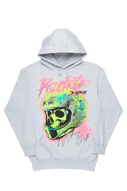 Quincey Heather Grey Oversized Hoodie sold by Rockstar Original