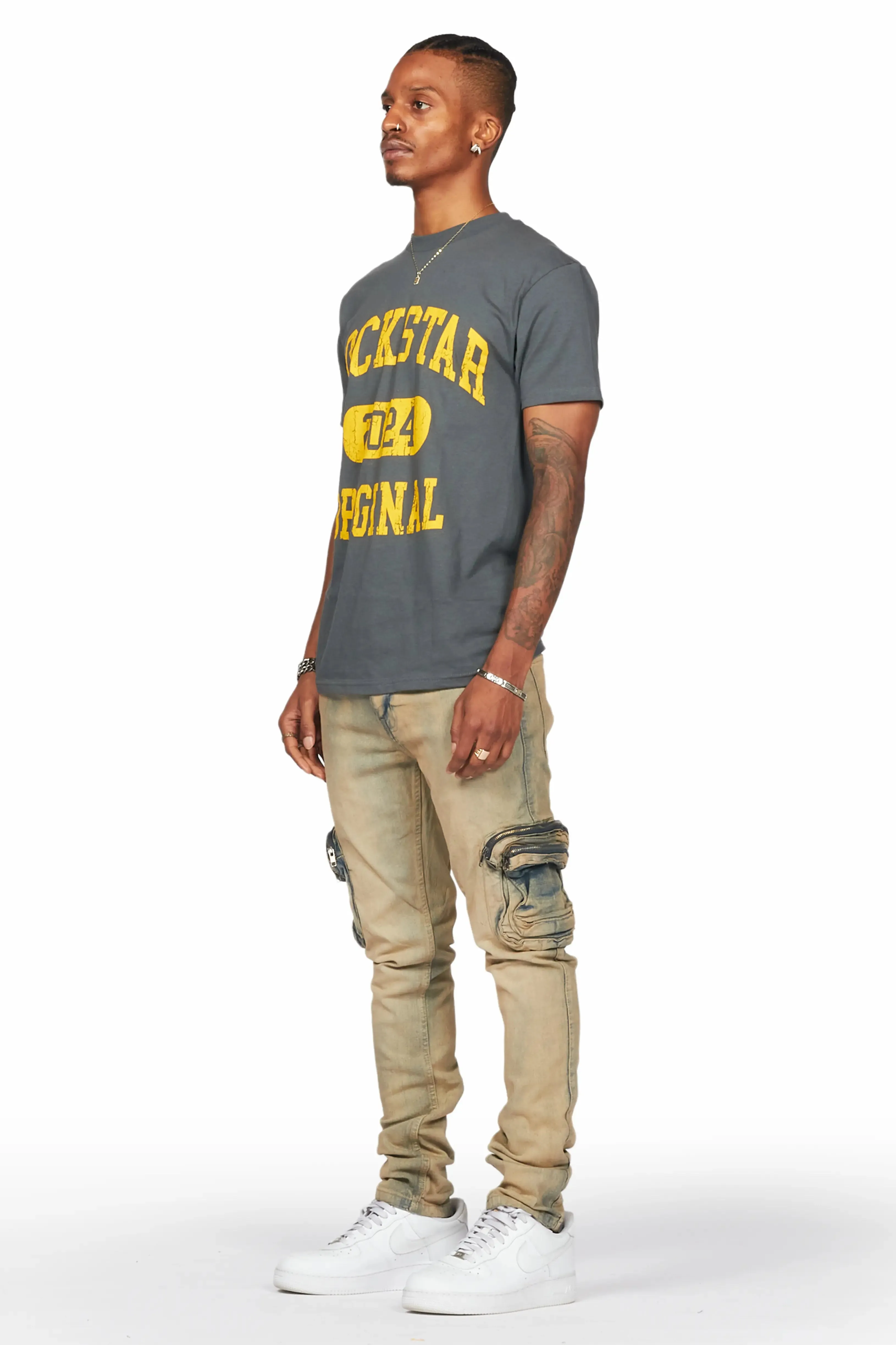 Falan Tint Skinny Fit Cargo Jean sold by Rockstar Original product image thumbnail 4