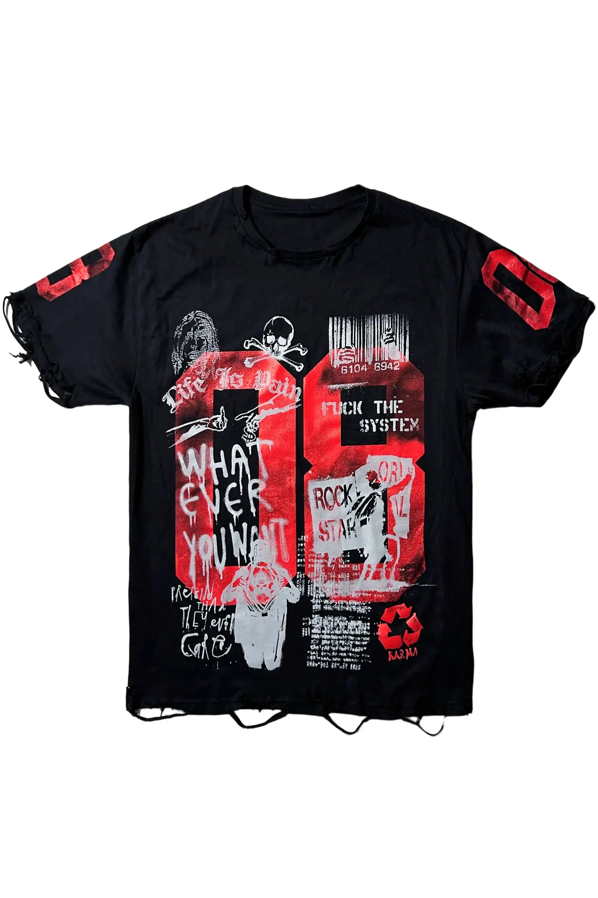 Grill Black Graphic Oversized T-Shirt sold by Rockstar Original