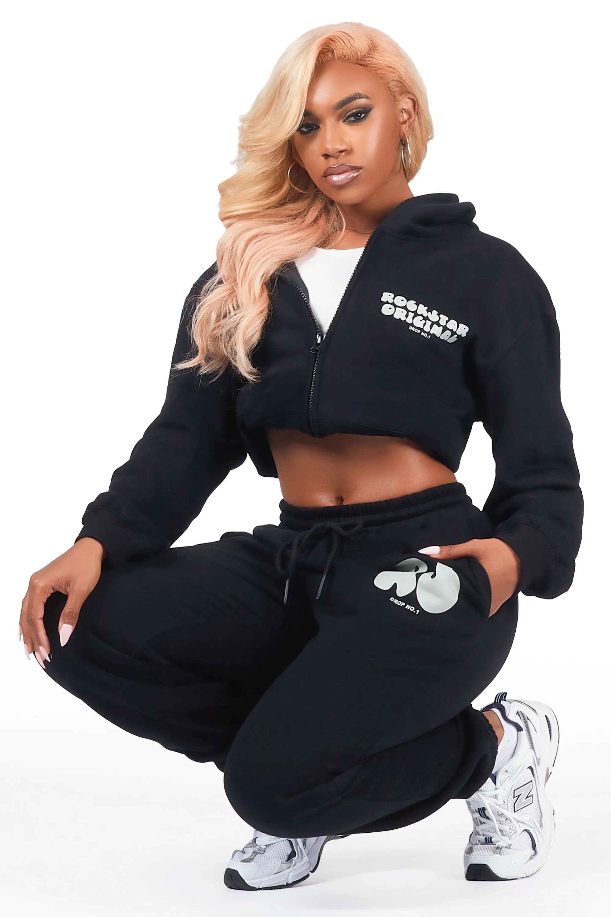 Shandee Black Oversized Trackset sold by Rockstar Original product image thumbnail 4