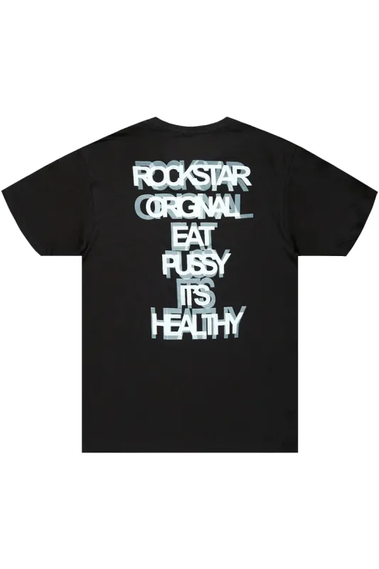 Bobo Black Graphic T-Shirt made by Rockstar Original