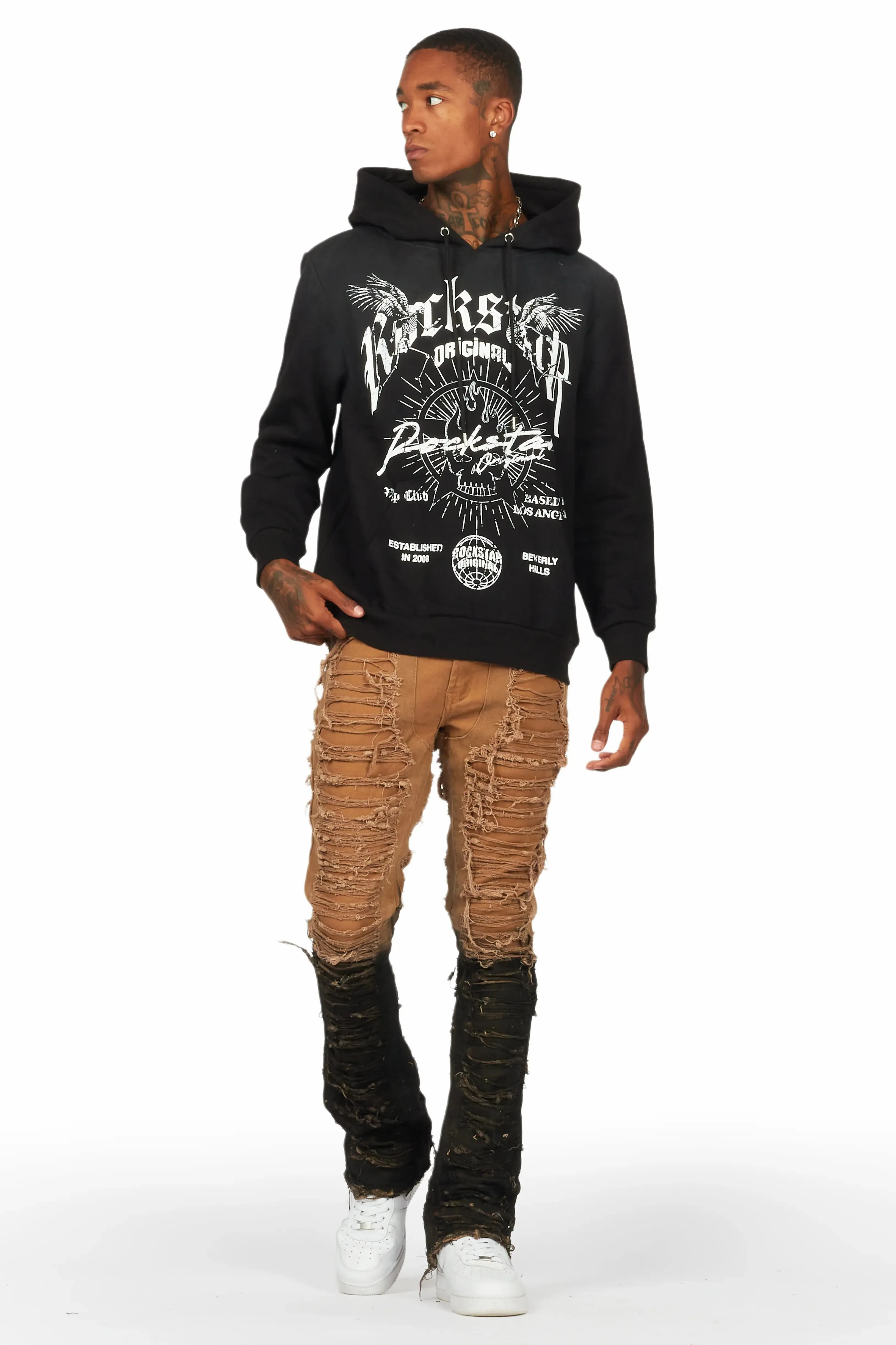 Larry Tan Painter Stacked Flare Jean sold by Rockstar Original product image thumbnail 3