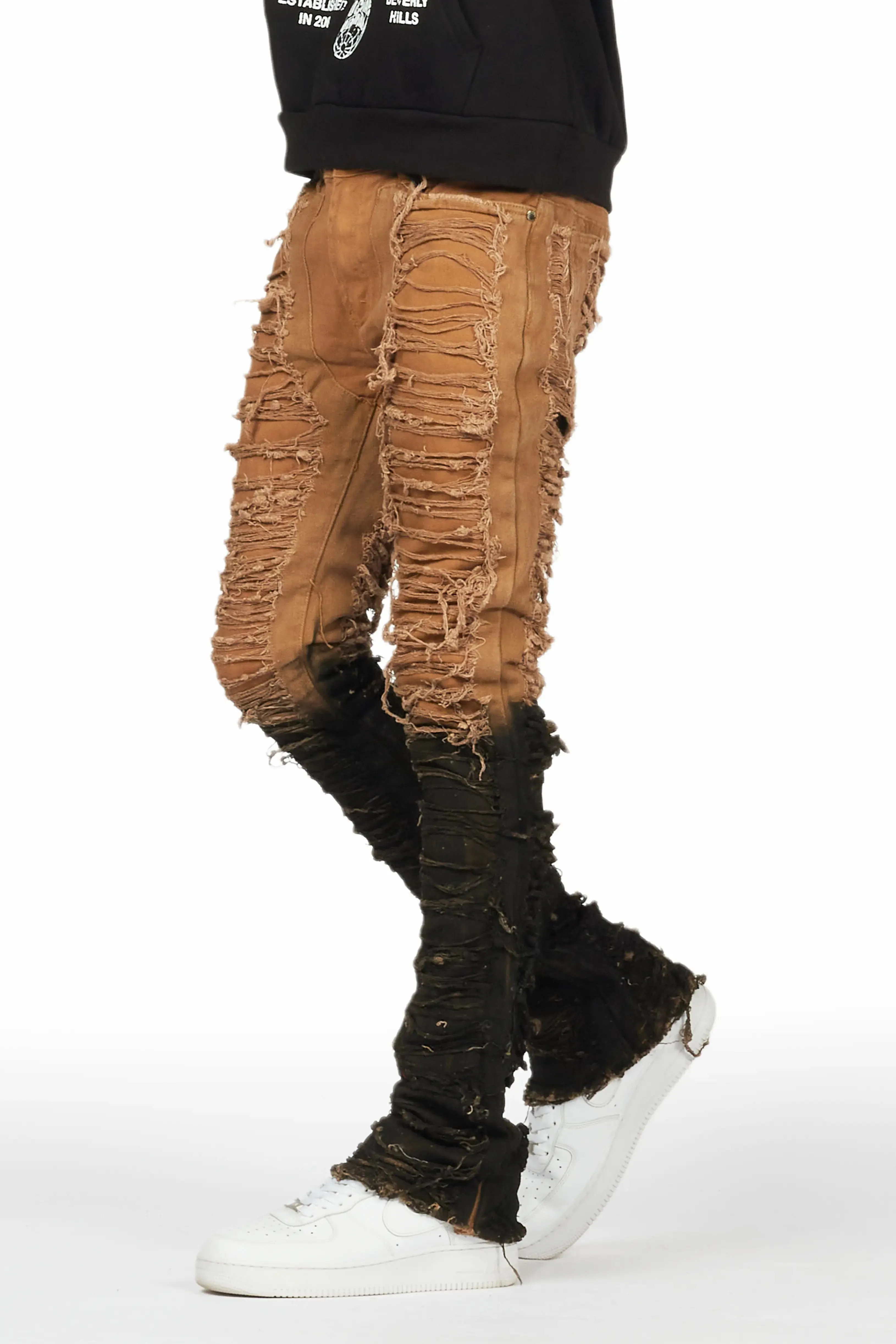 Larry Tan Painter Stacked Flare Jean sold by Rockstar Original