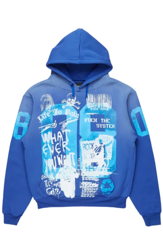 Kamille Royal Blue Oversized Hoodie sold by Rockstar Original