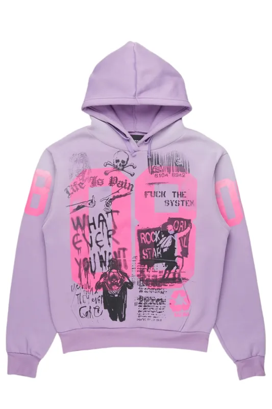 Kamille Lavender Oversized Hoodie sold by Rockstar Original
