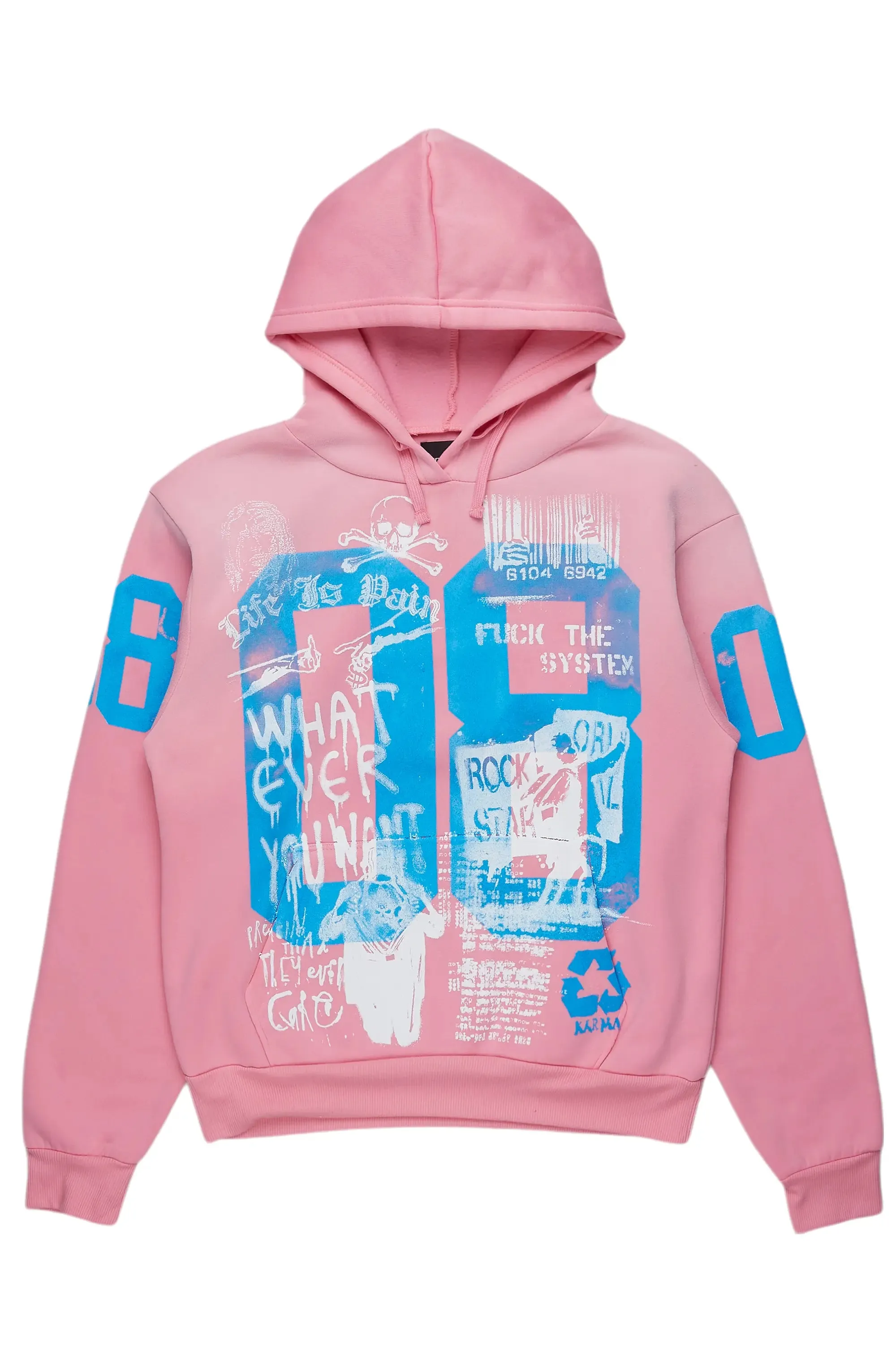 Kamille Pink Oversized Hoodie sold by Rockstar Original