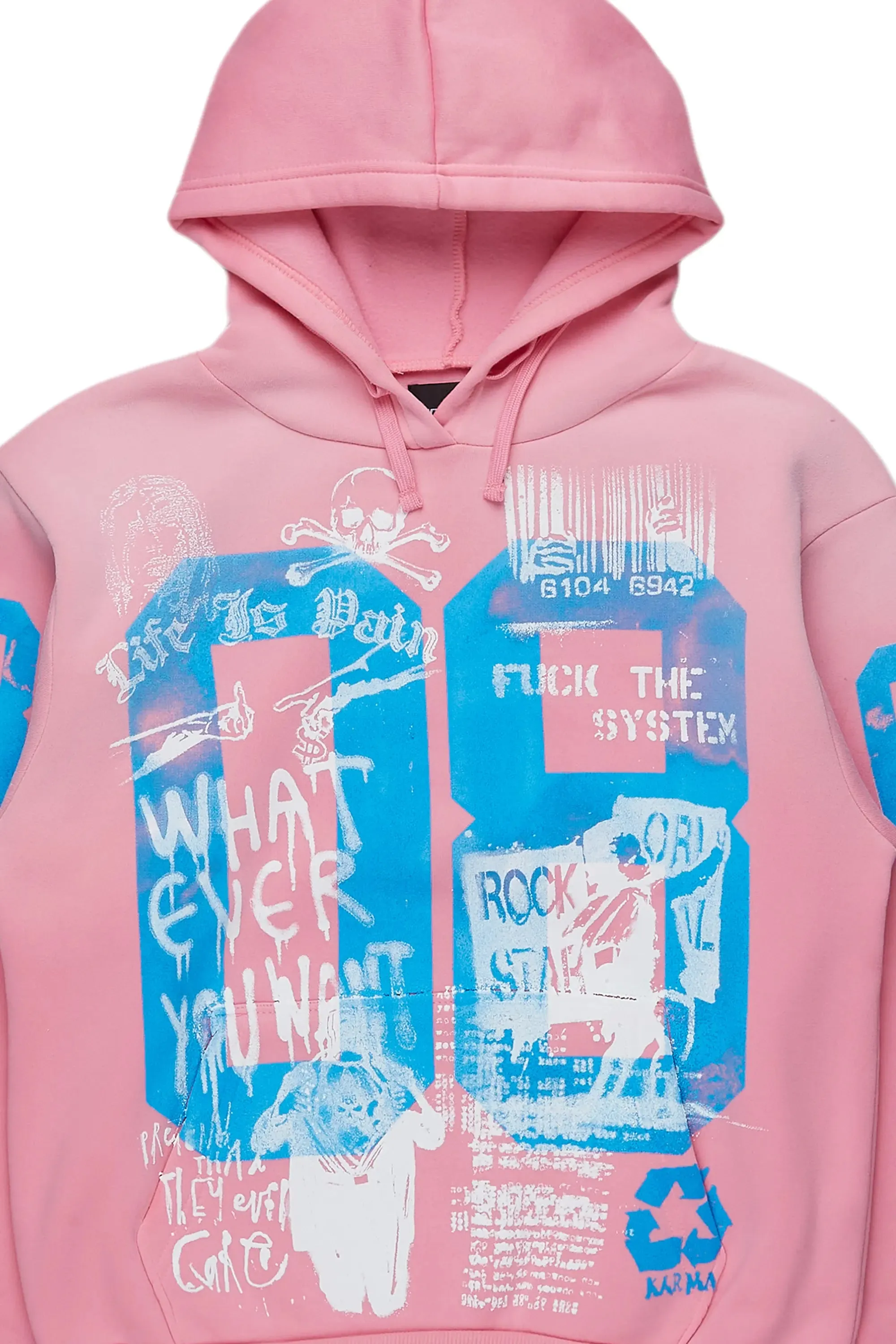 Kamille Pink Oversized Hoodie sold by Rockstar Original product image thumbnail 2