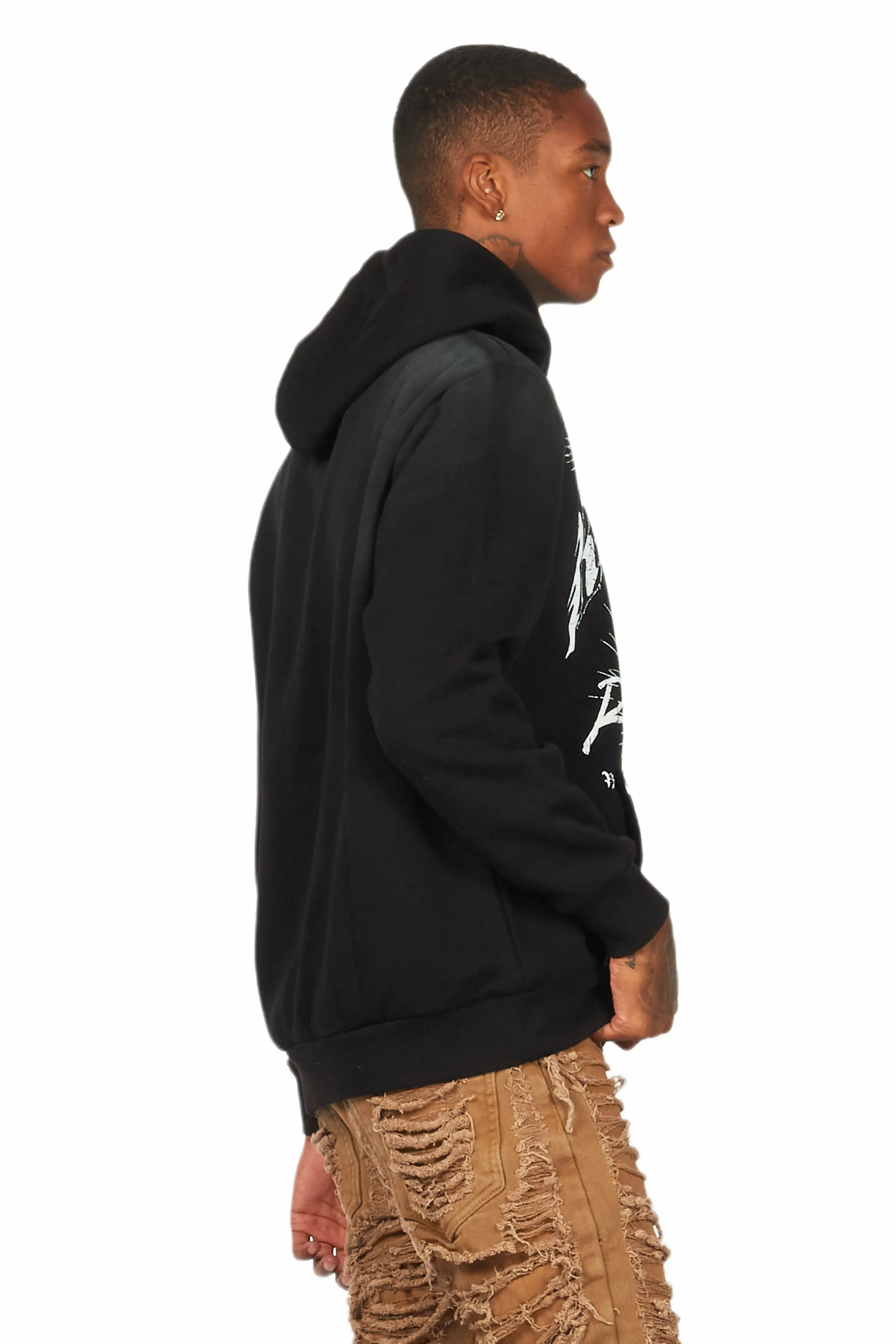 Tally Black Graphic Hoodie sold by Rockstar Original product image thumbnail 5
