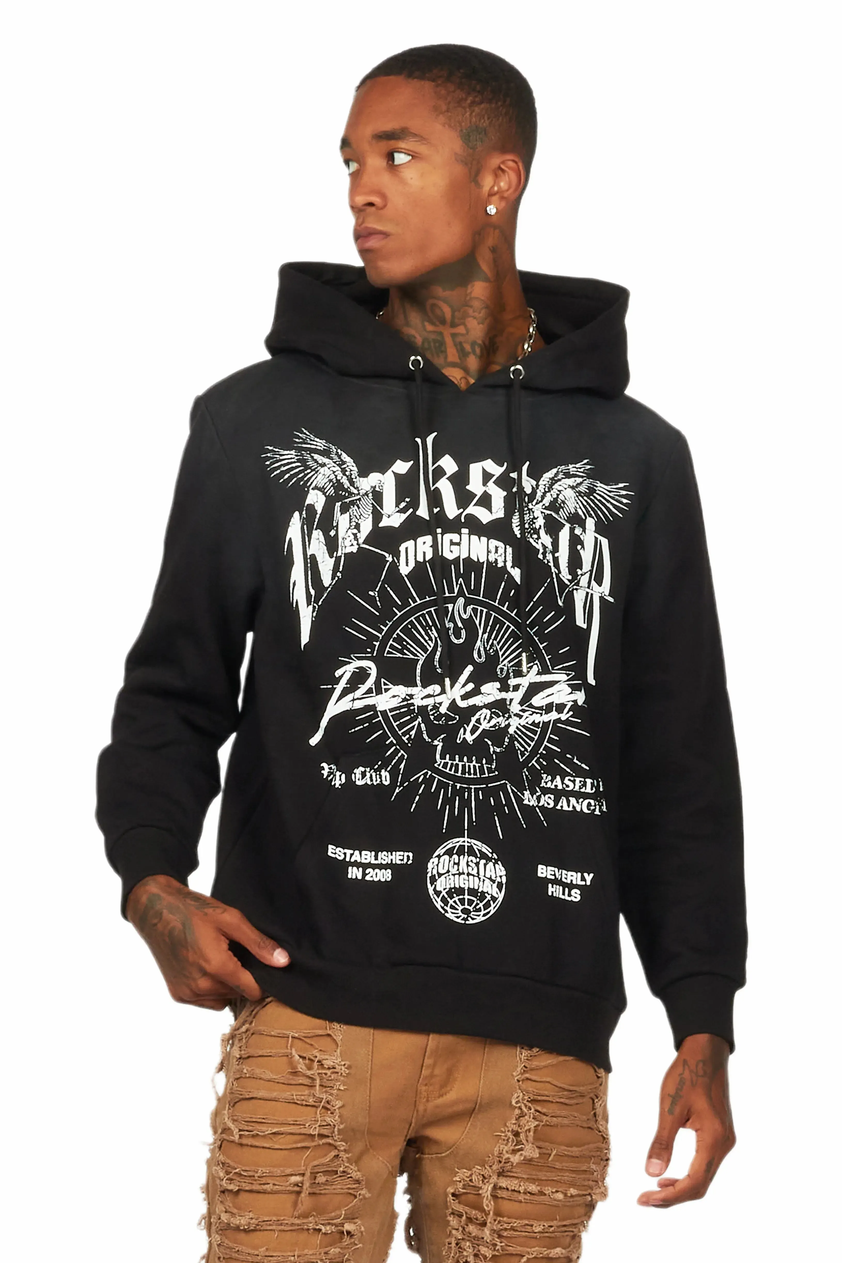 Tally Black Graphic Hoodie sold by Rockstar Original product image thumbnail 2