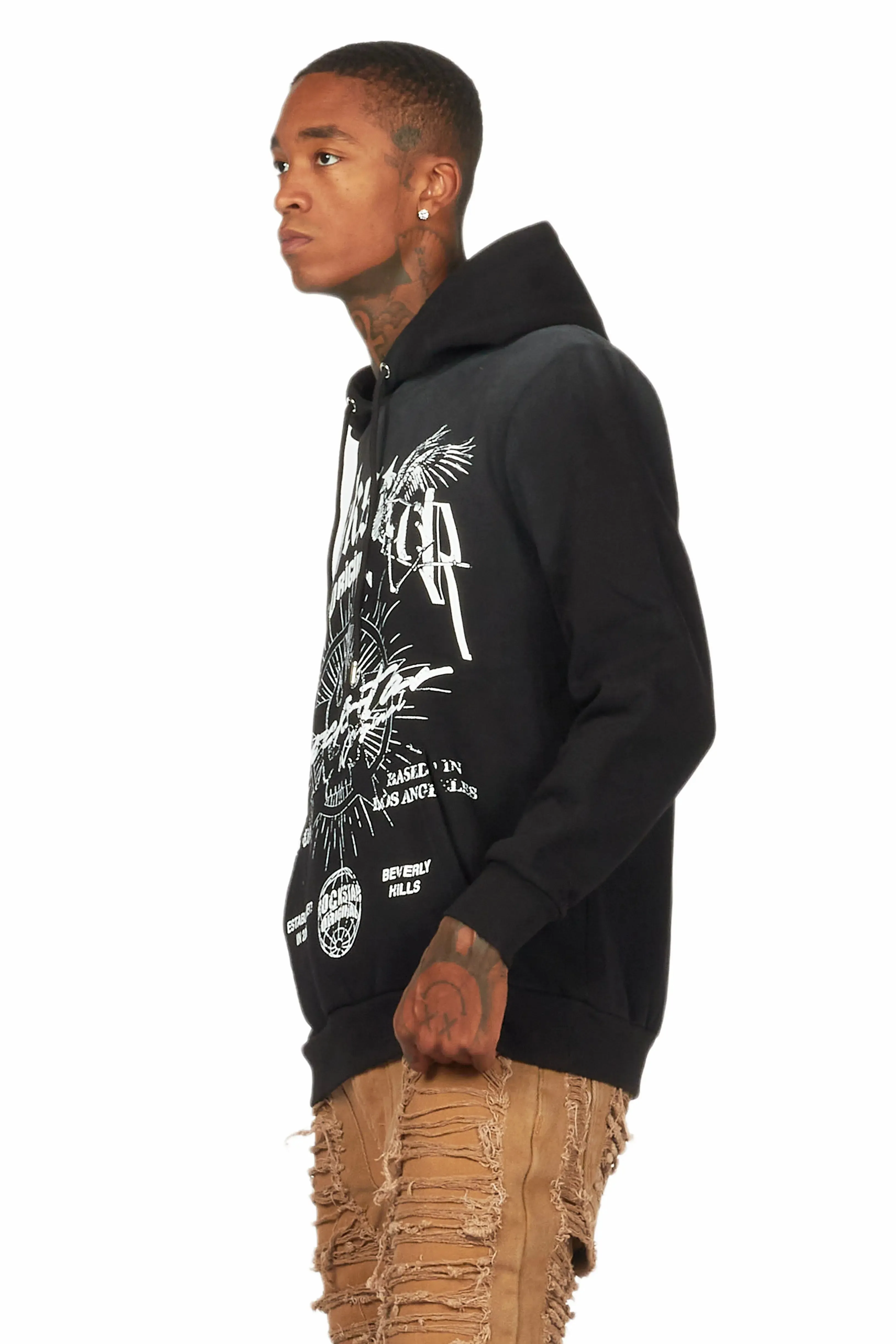 Tally Black Graphic Hoodie sold by Rockstar Original product image thumbnail 3