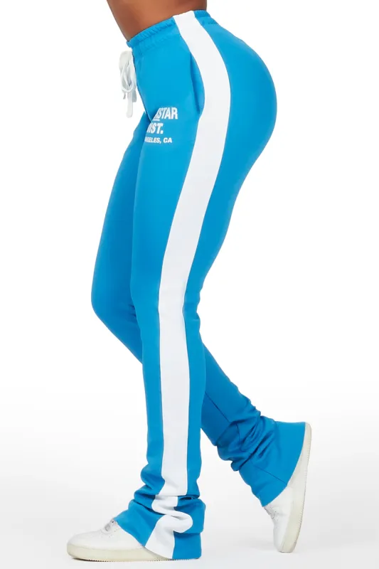 Savannah Blue Super Stacked Track Pant sold by Rockstar Original