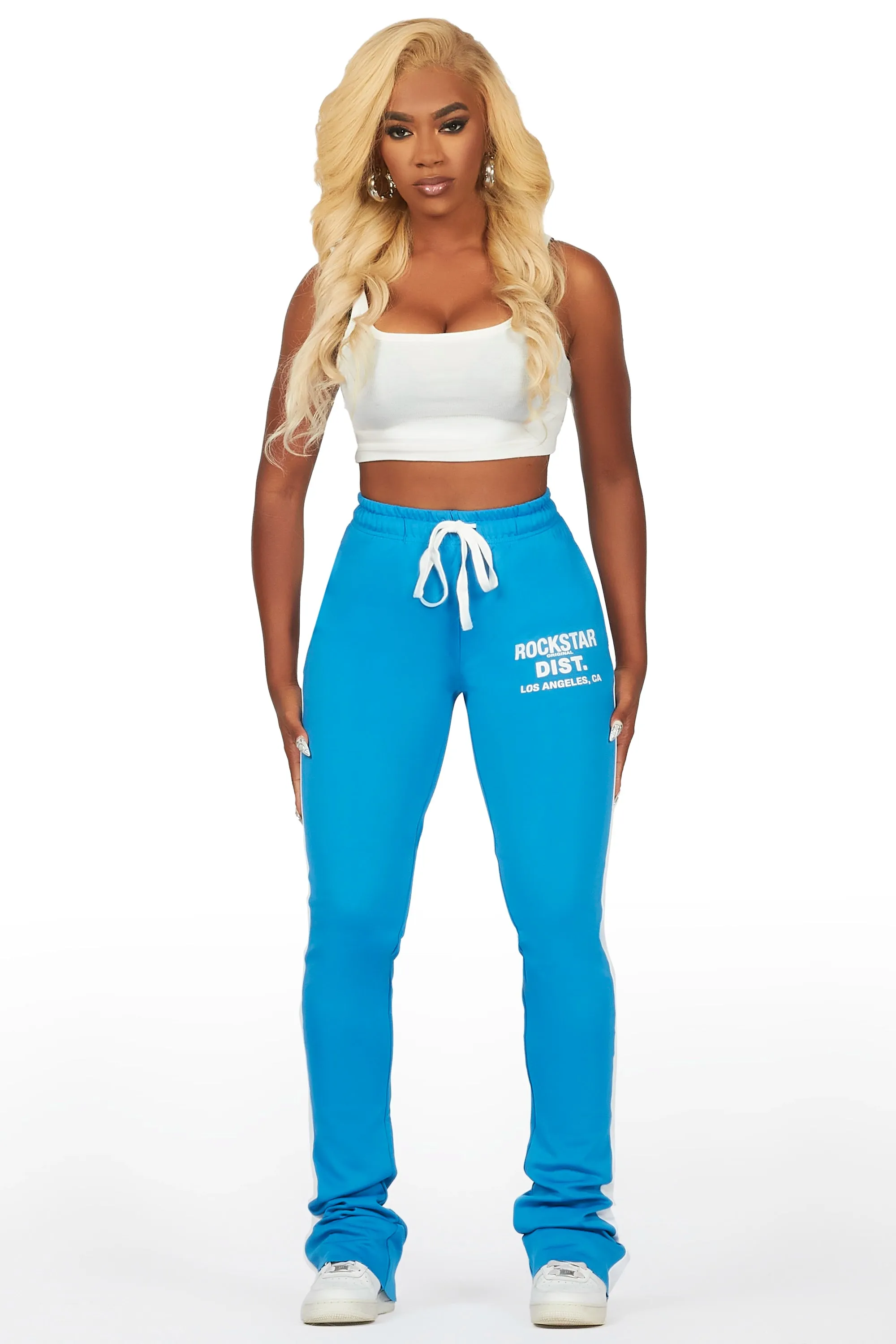 Savannah Blue Super Stacked Track Pant sold by Rockstar Original product image thumbnail 2