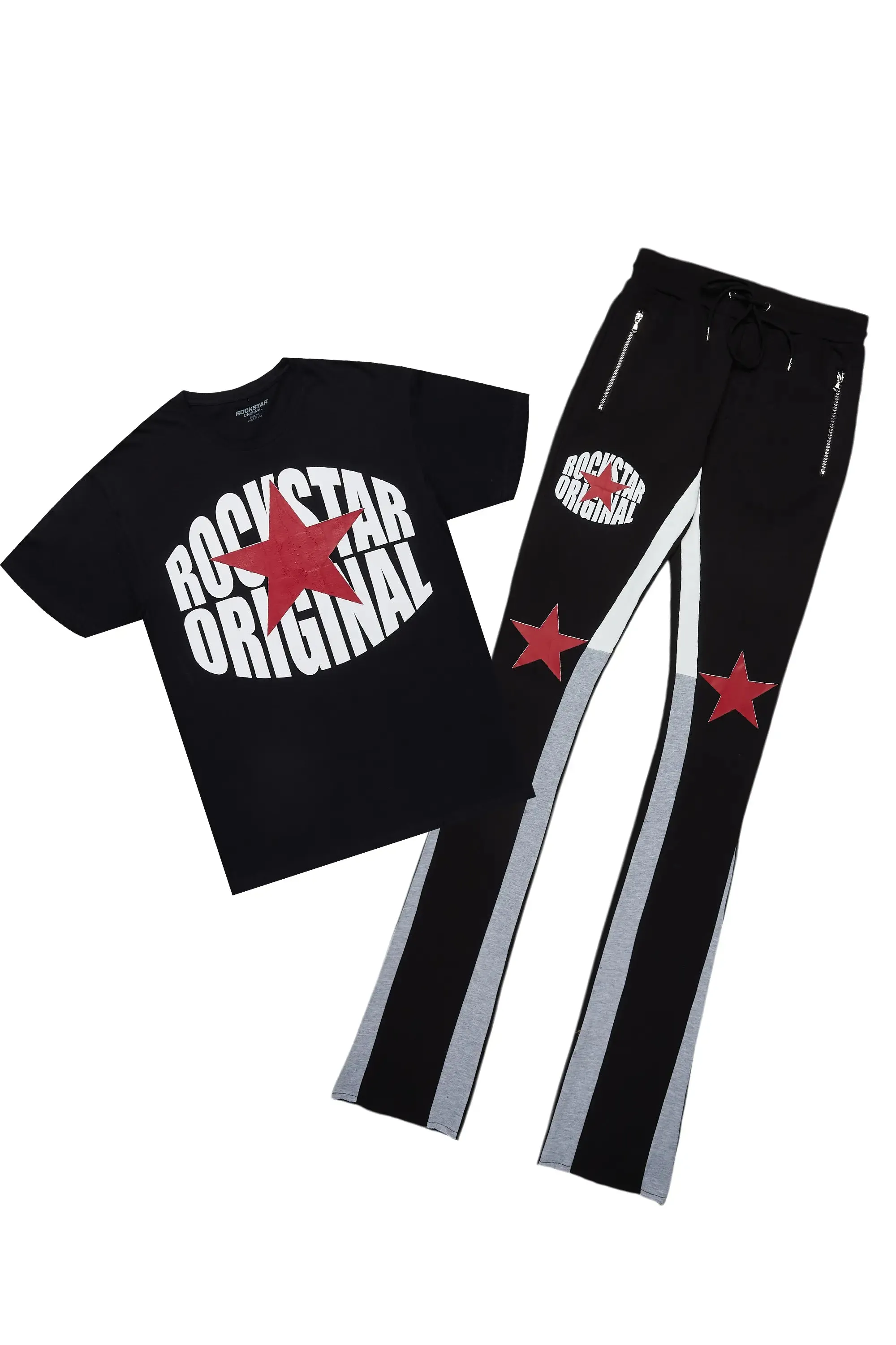 Sarge Black T-Shirt/Super Stacked Flare Track Set sold by Rockstar Original