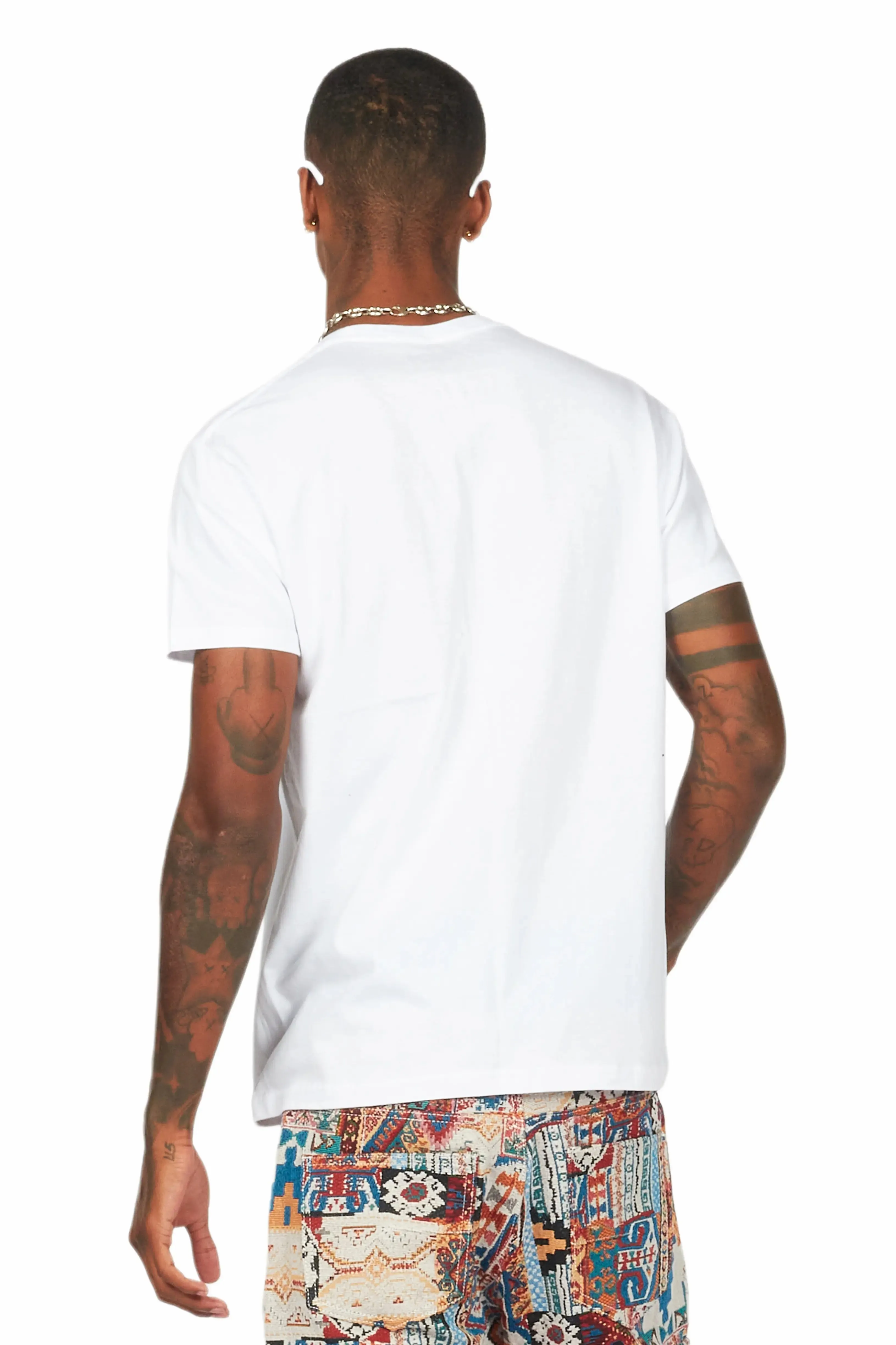 Members White/Navy Graphic T-Shirt sold by Rockstar Original product image thumbnail 4