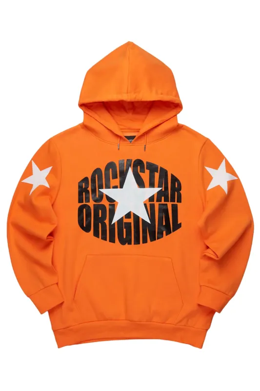 Hachi Orange/Black Graphic Hoodie sold by Rockstar Original