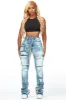 Teresa Light Wash Super Stacked Jean sold by Rockstar Original