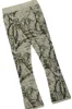 Member Tree Camo Stacked Flare Knitted Mohair Track Set sold by Rockstar Original