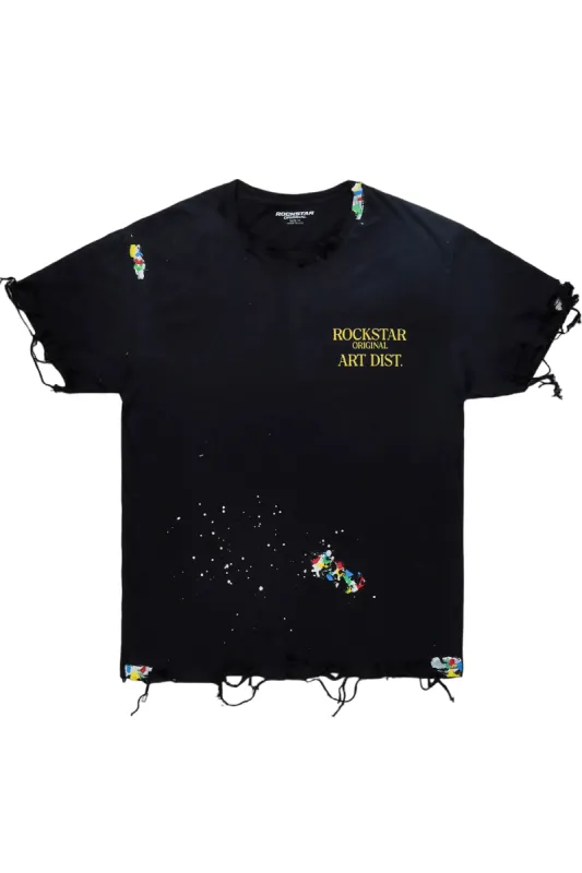 Vintage Can't Be Tamed Black/Yellow Oversized Tee sold by Rockstar Original