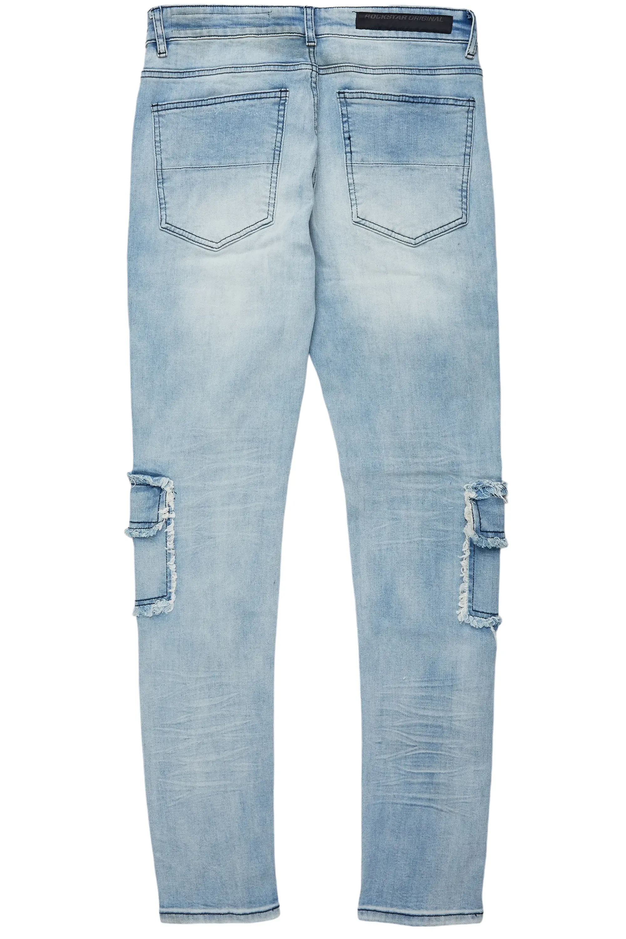 Tyrell Blue Skinny Fit Cargo Jean sold by Rockstar Original product image thumbnail 3