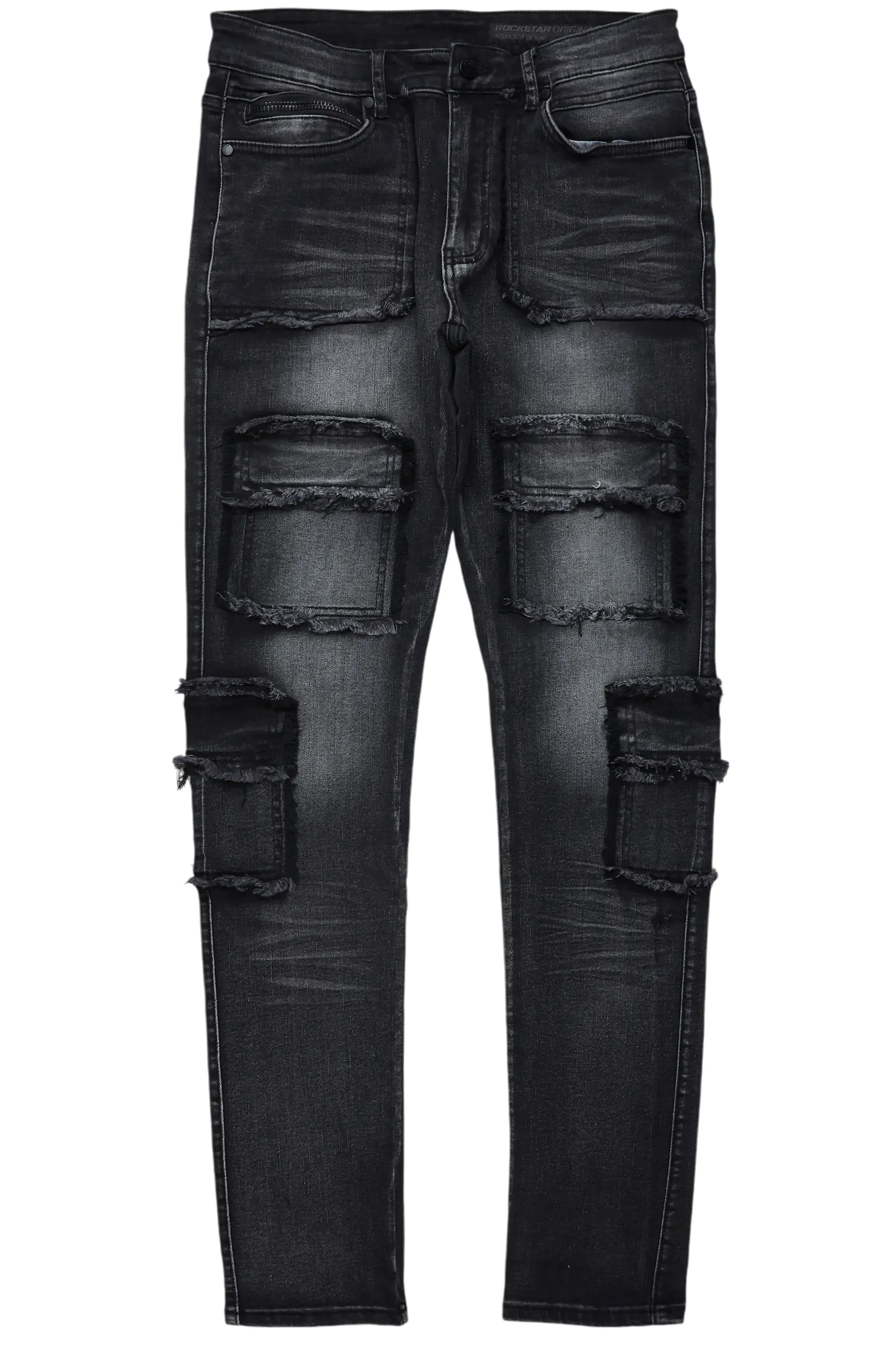 Tyrell Dark Grey Skinny Fit Cargo Jean sold by Rockstar Original