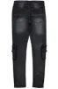 Tyrell Dark Grey Skinny Fit Cargo Jean sold by Rockstar Original
