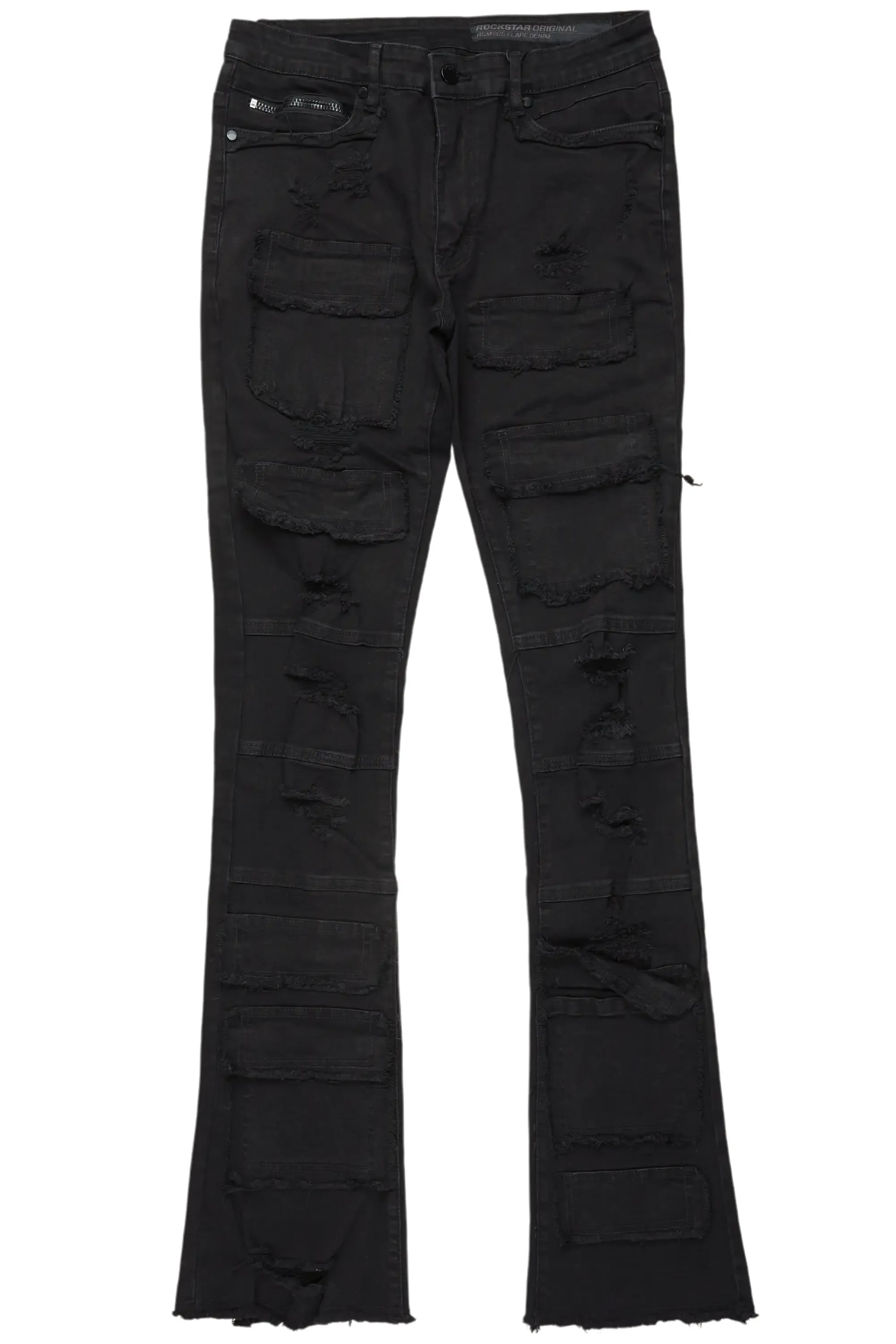 Erico Black Stacked Flare Cargo Jean sold by Rockstar Original product image thumbnail 2